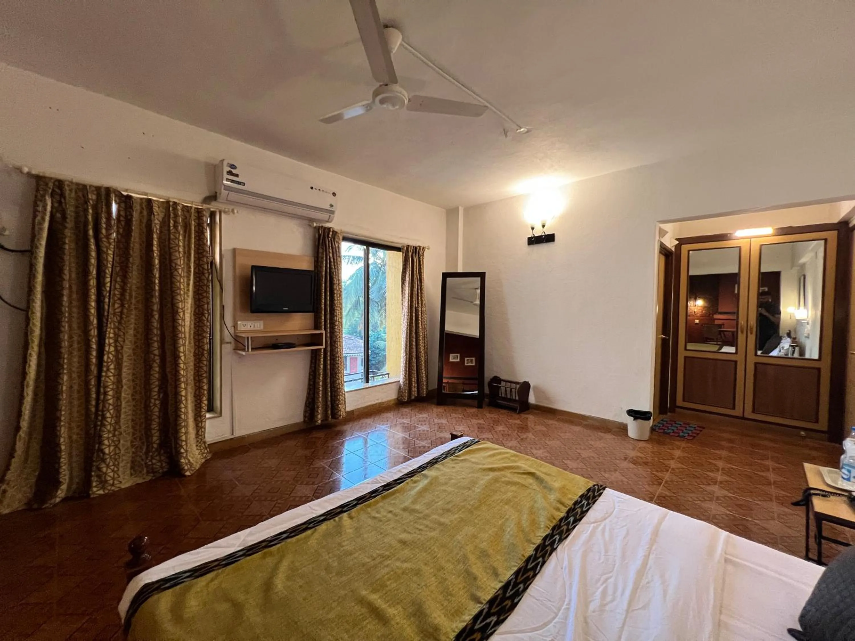 Bed in Konkan Crown Resort & Club