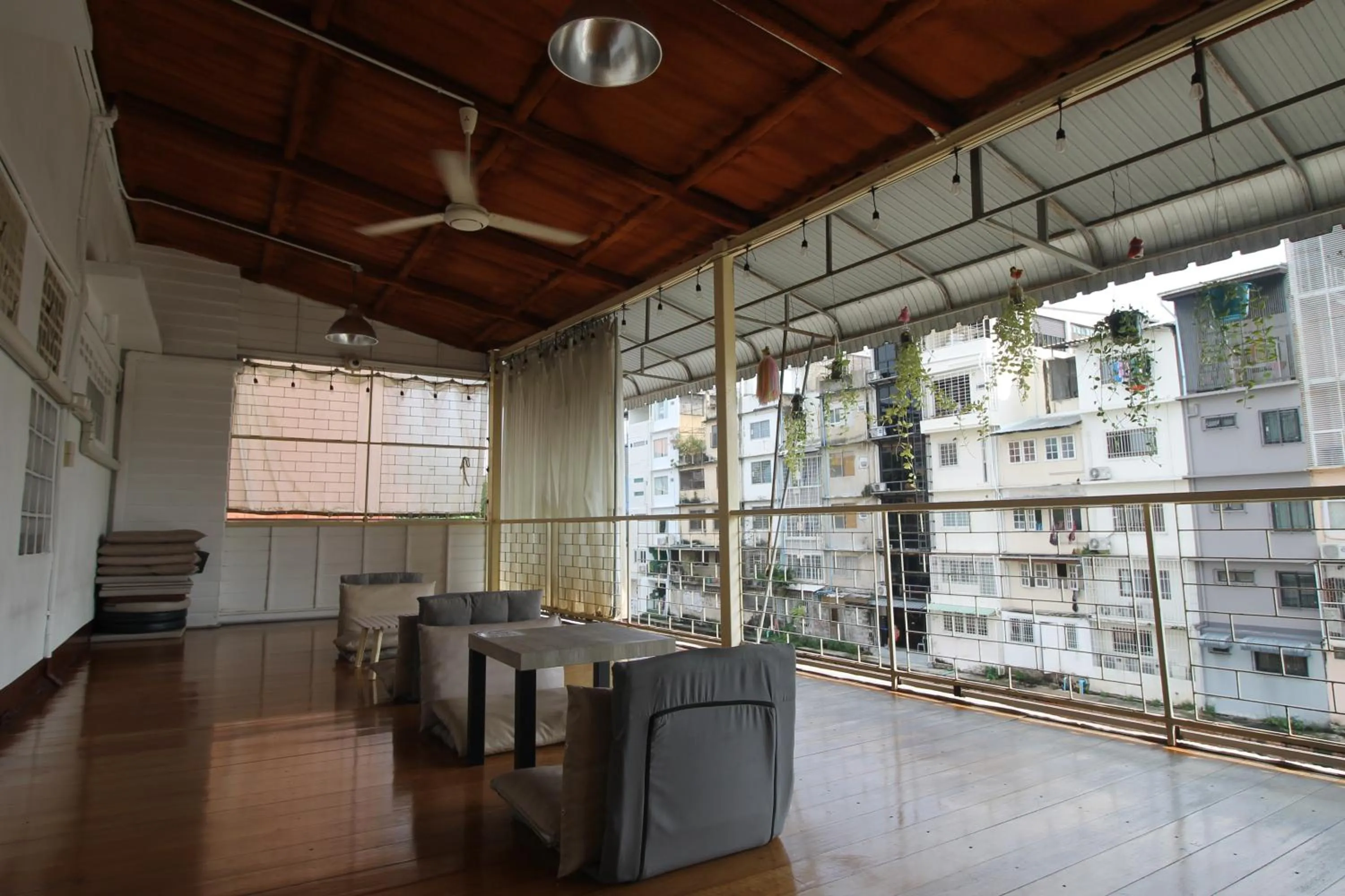 Balcony/Terrace in Baan Nampetch Hostel