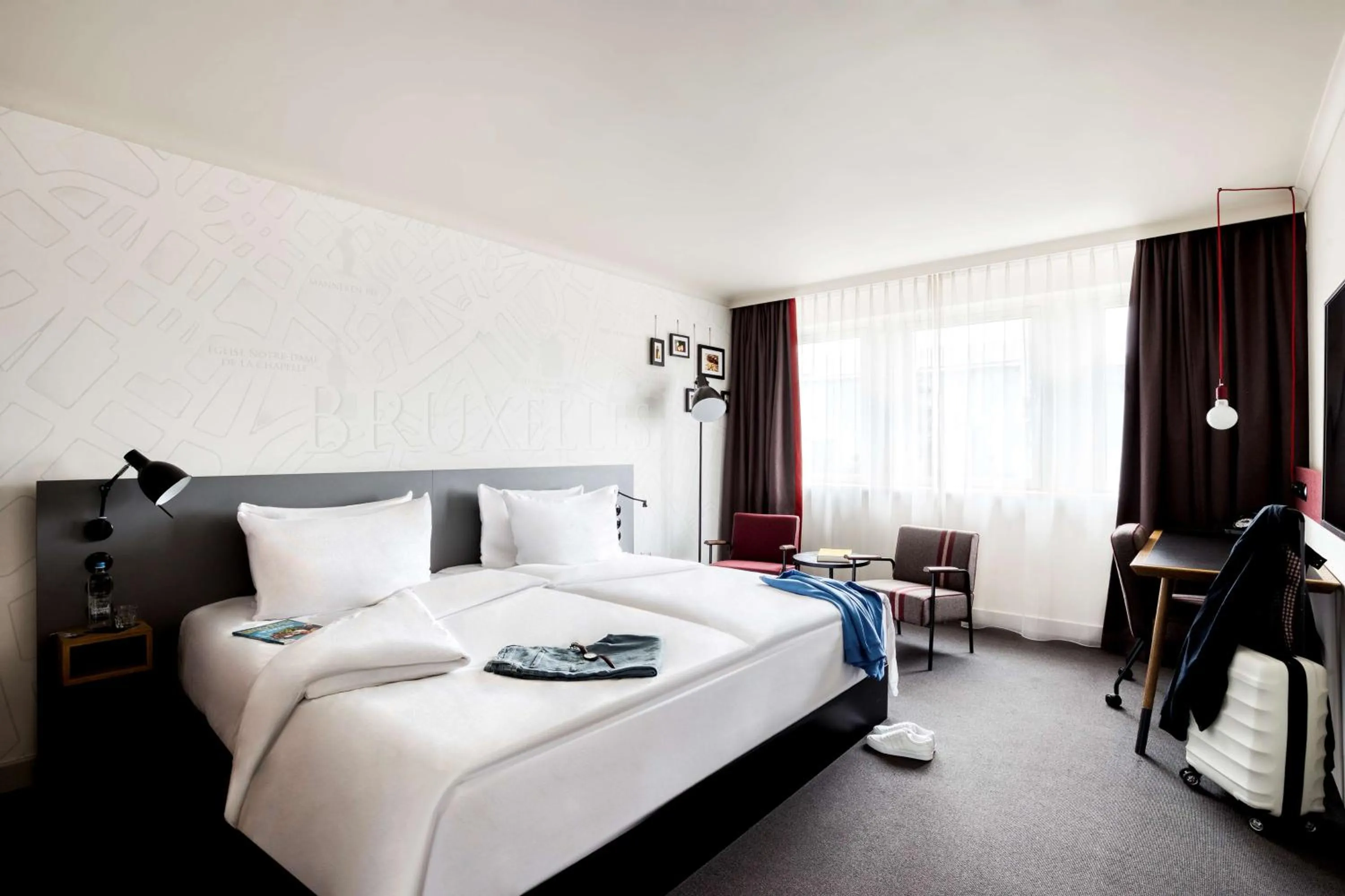 Bedroom, Bed in pentahotel Brussels City Centre