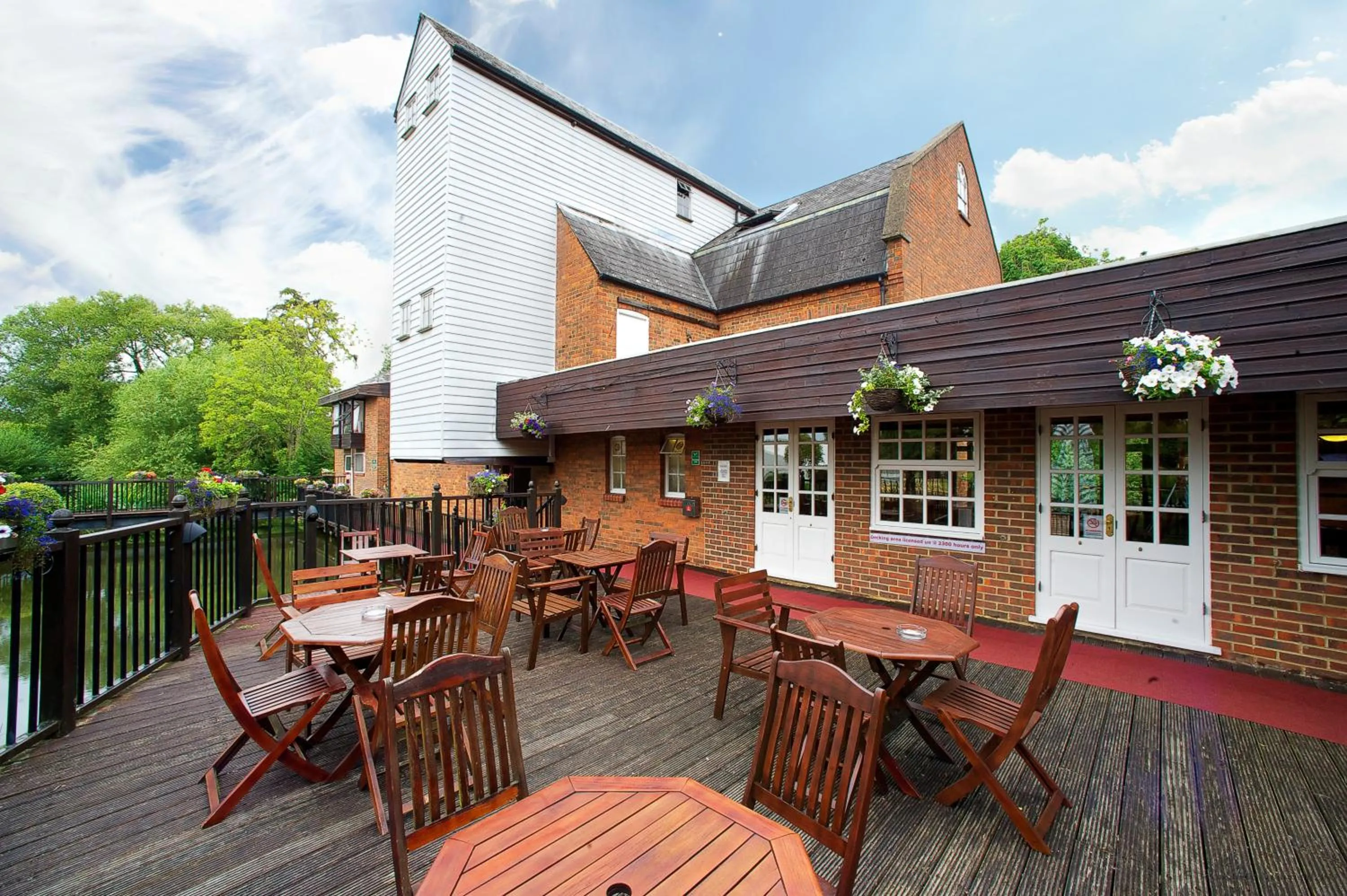Patio in The Watermill Hotel, Sure Hotel Collection by Best Western