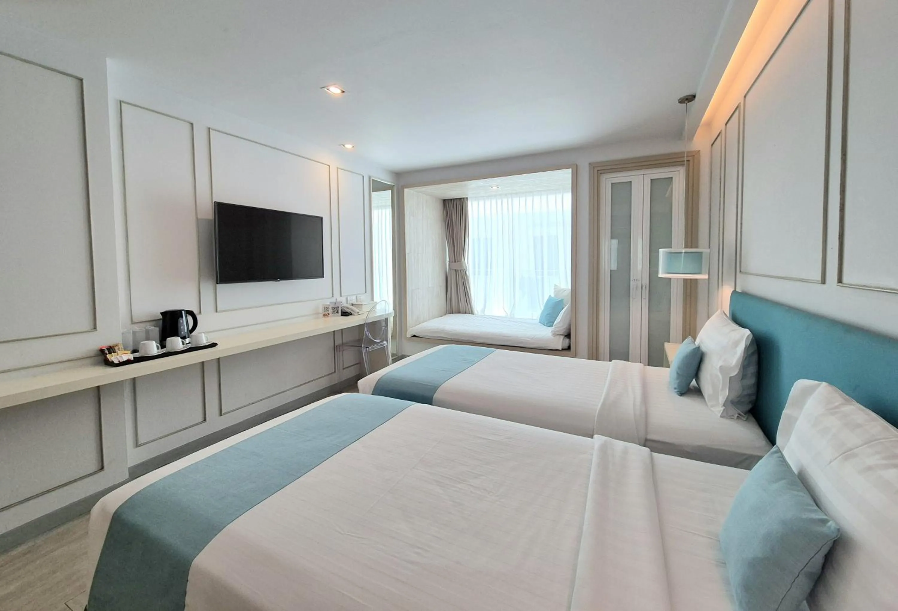 Bed in The Bloc Hotel Phuket