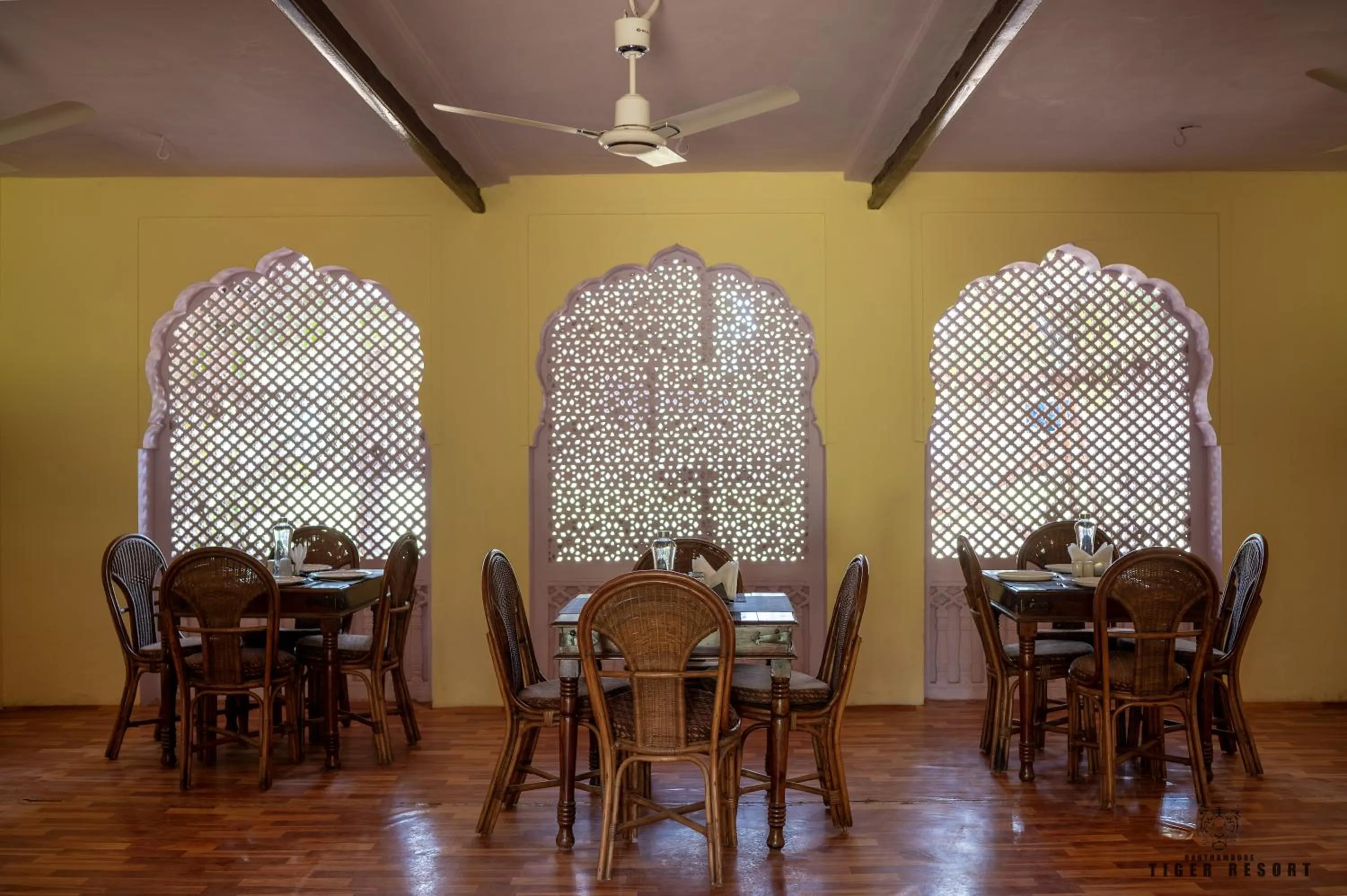 Dining area in Ranthambore Tiger Resort
