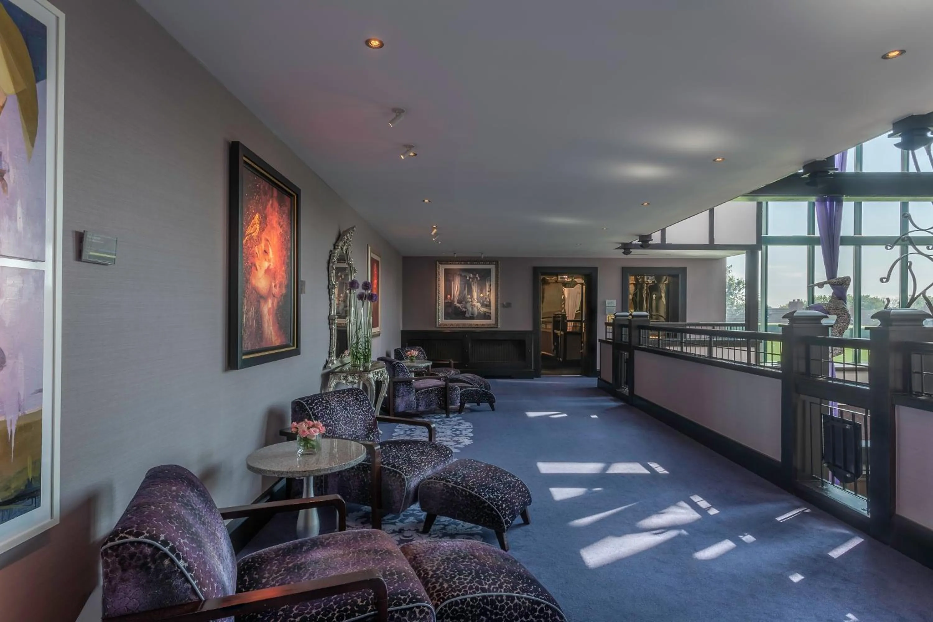 Seating area in Clontarf Castle Hotel