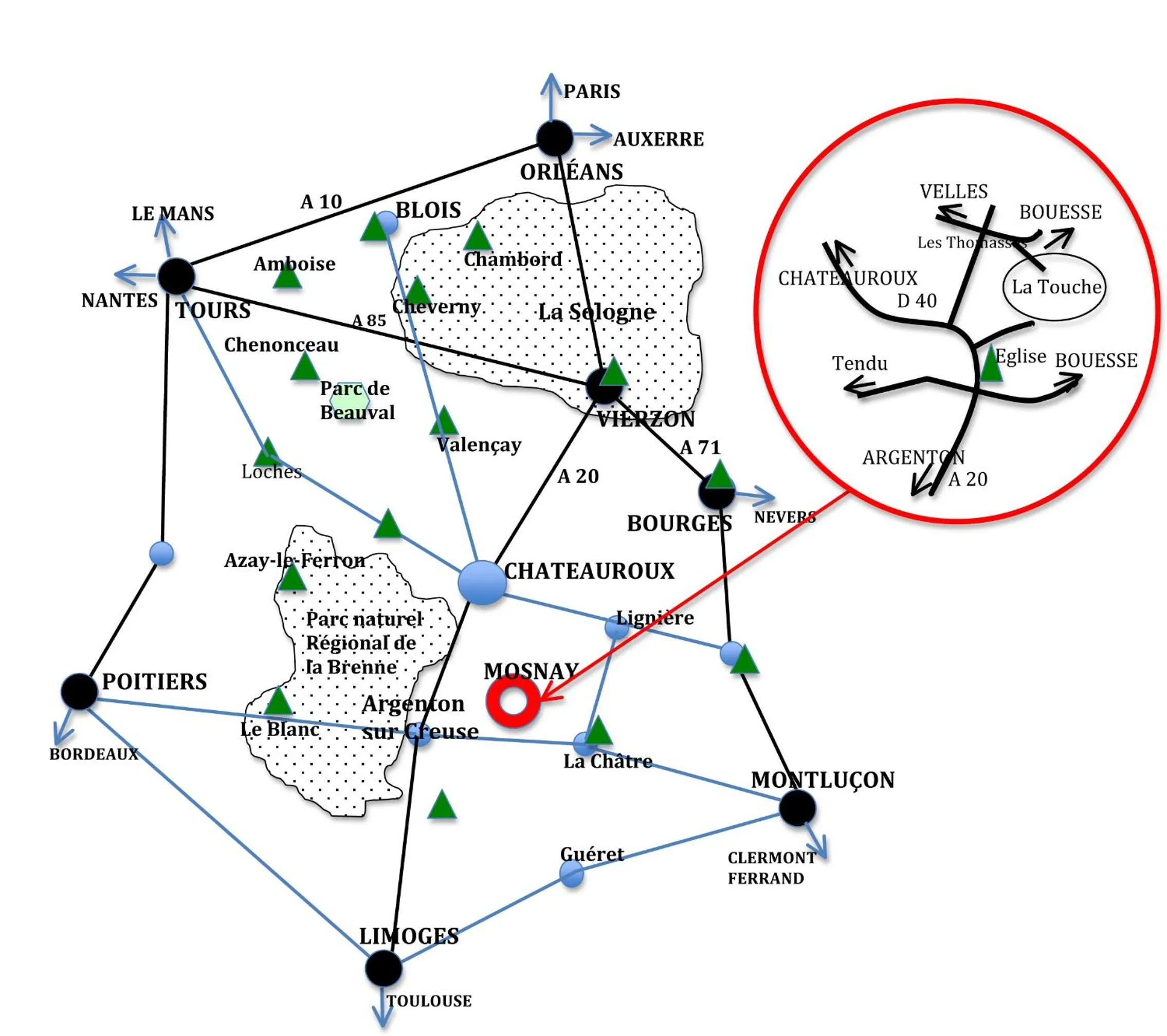 Location in Domaine de la Touche Mosnay