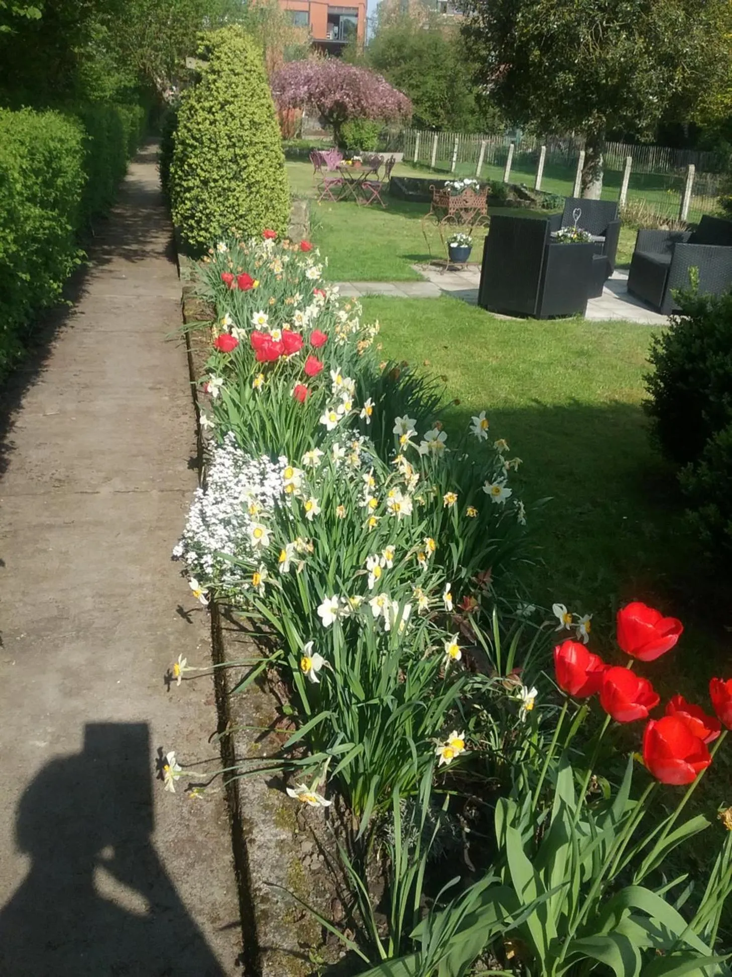 Garden view in B&B Au Jardin Fleuri