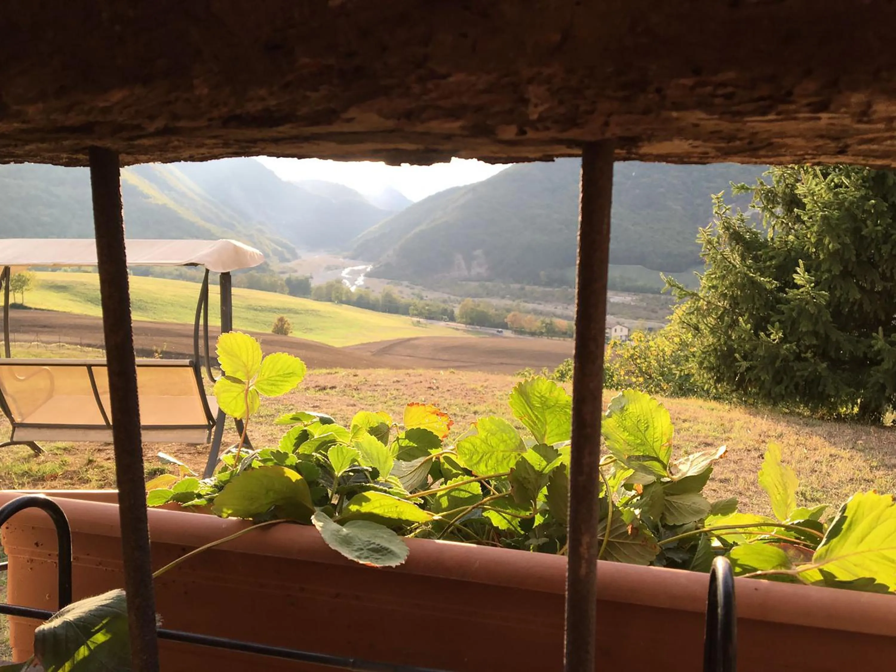 Garden view in La Locanda nel vento