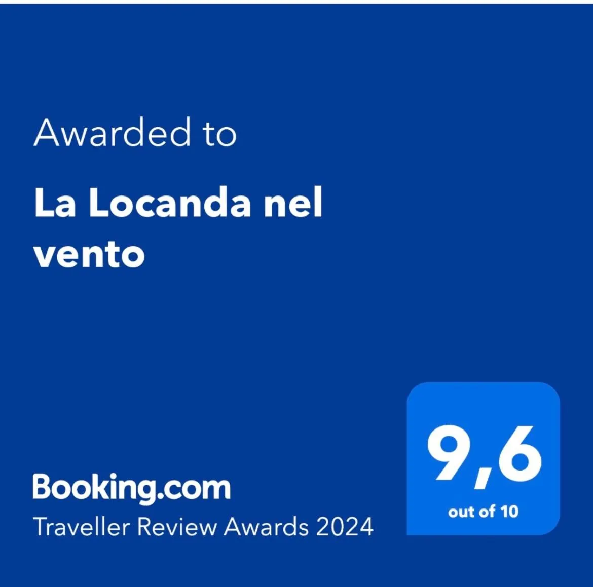 Certificate/Award in La Locanda nel vento