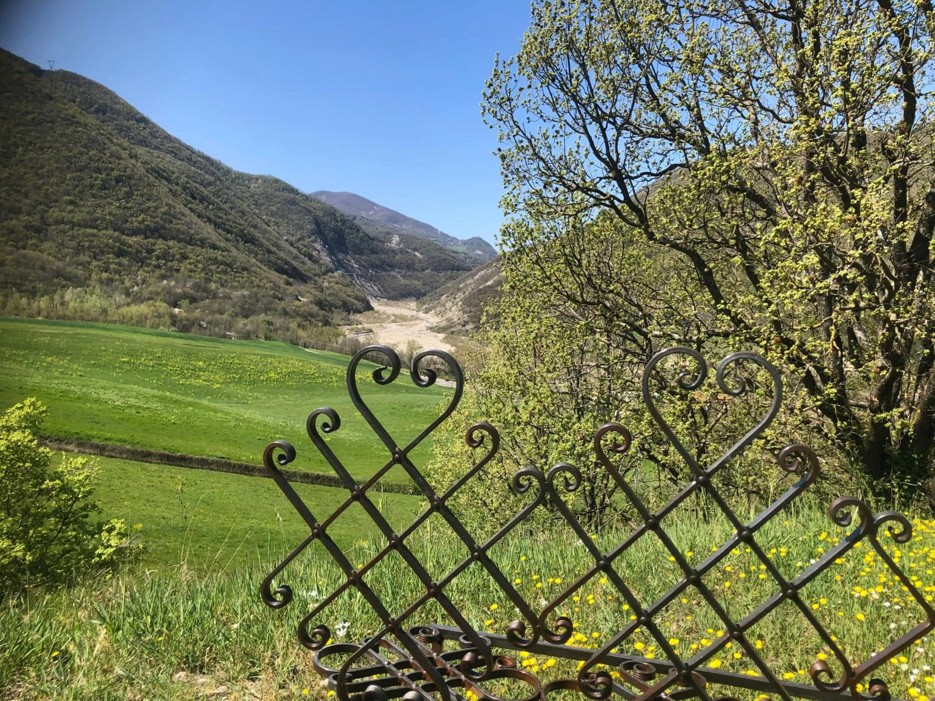 Garden view in La Locanda nel vento