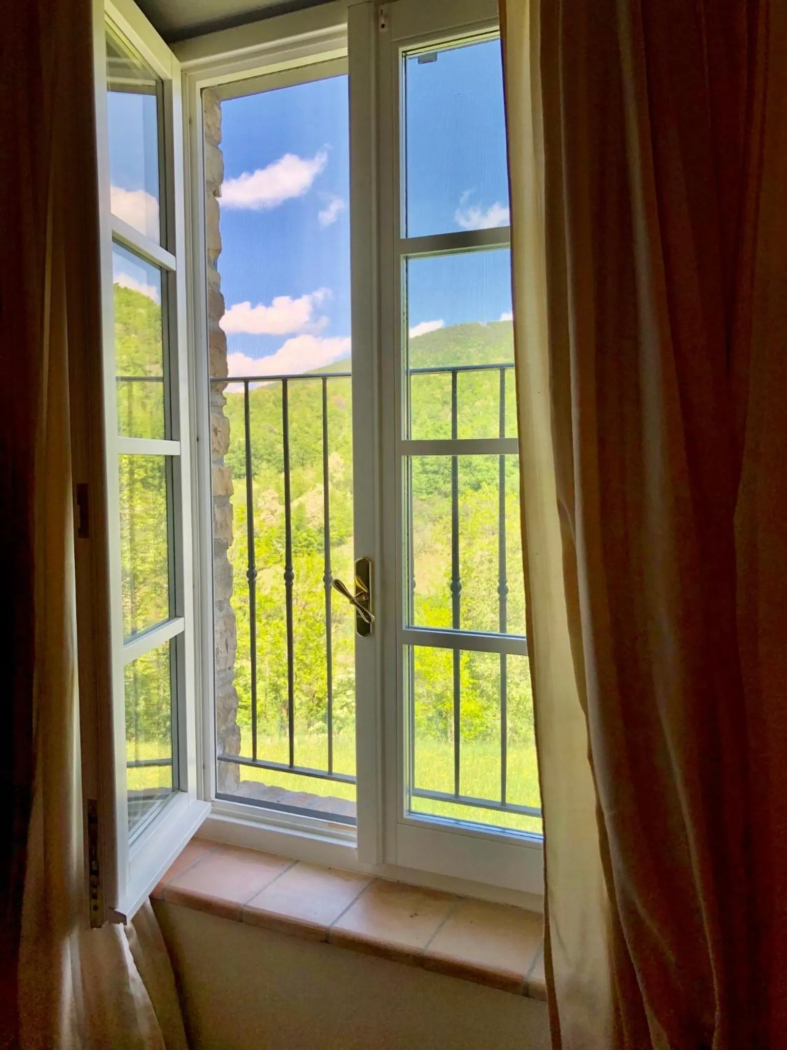 Garden view in La Locanda nel vento