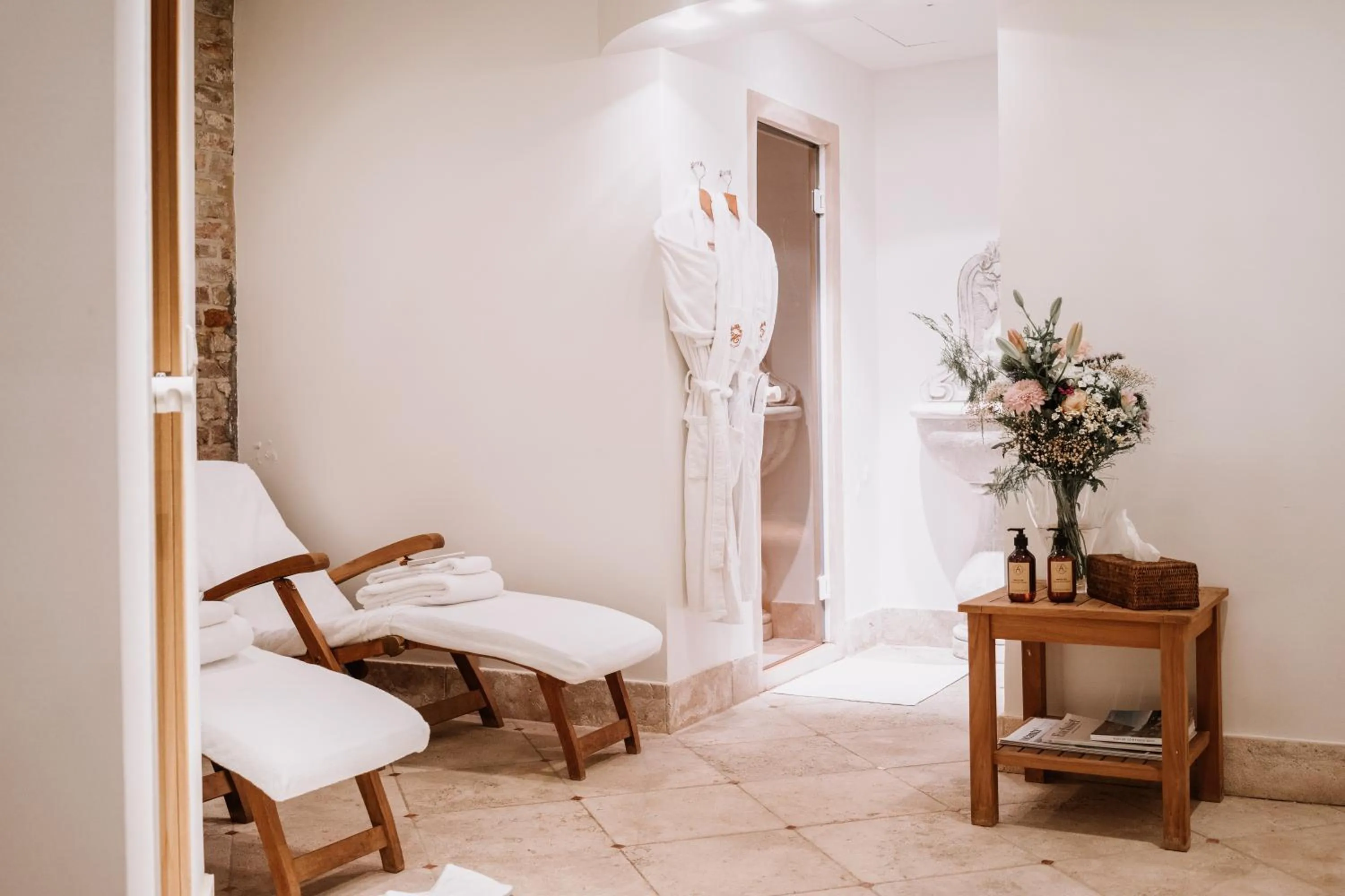 Sauna in Relais & Châteaux Hotel Heritage