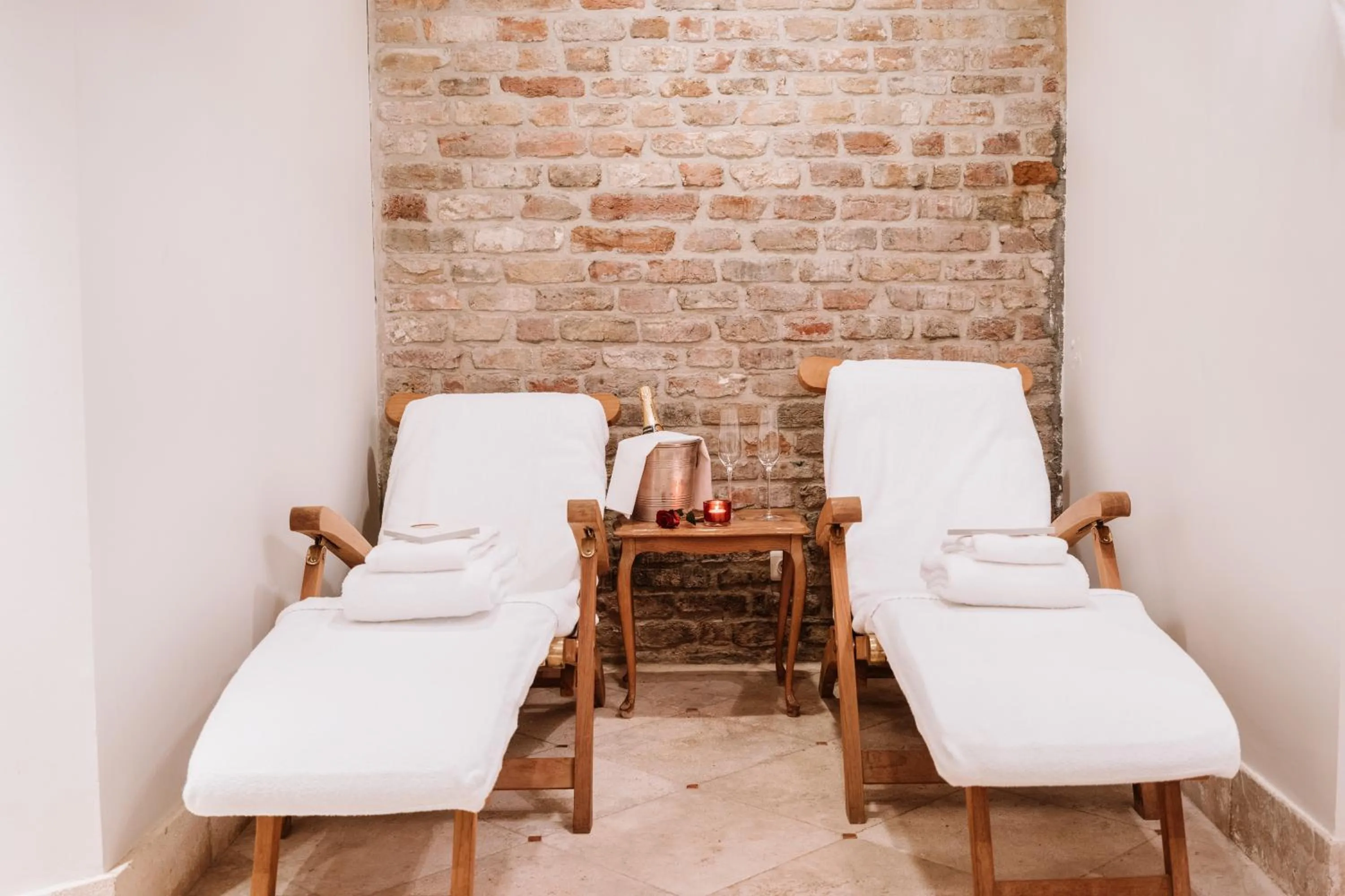 Sauna in Relais & Châteaux Hotel Heritage