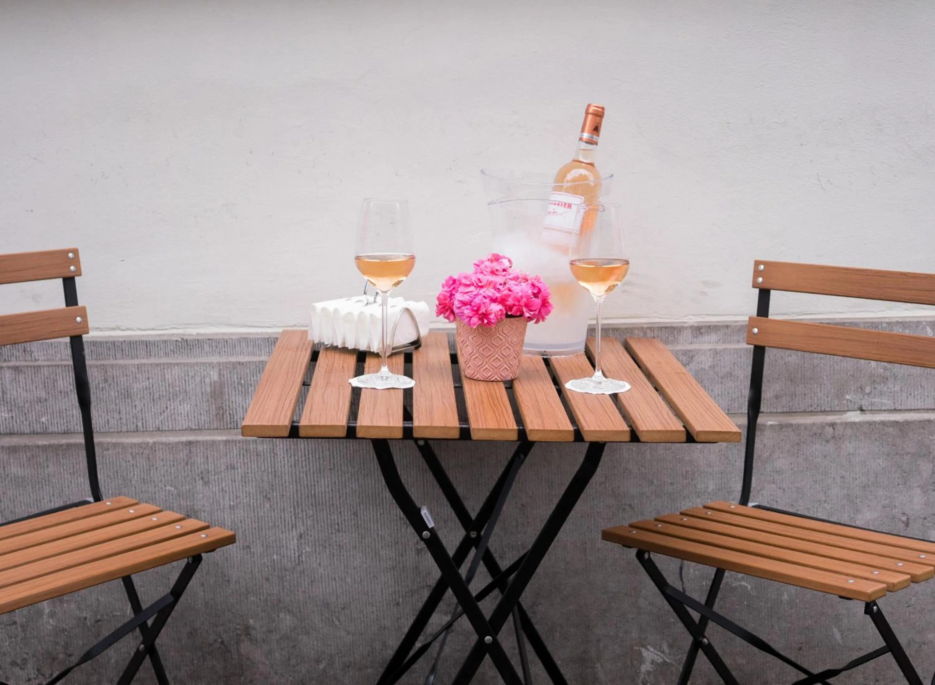 Patio in Relais & Châteaux Hotel Heritage