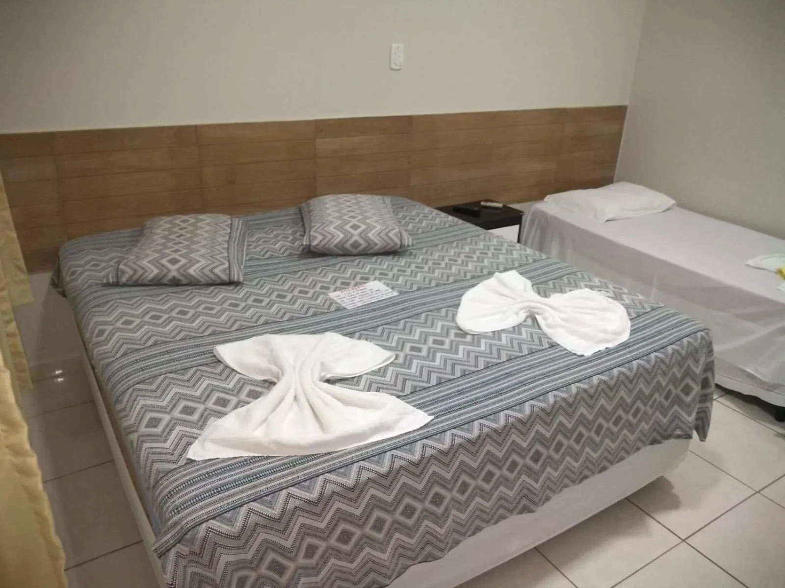 Bed in Hotel Pousada João 3.16