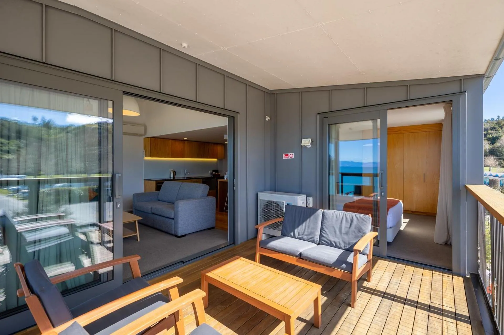 Balcony/Terrace in Kaiteriteri Recreation Reserve Apartments