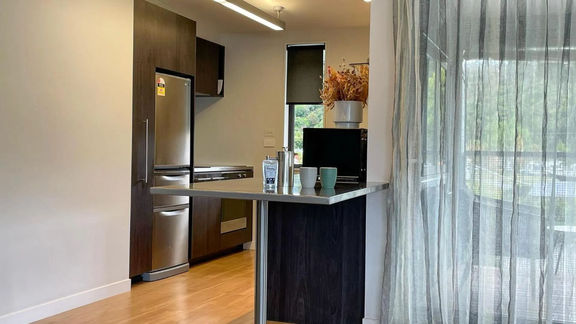 kitchen in Kaiteriteri Recreation Reserve Apartments