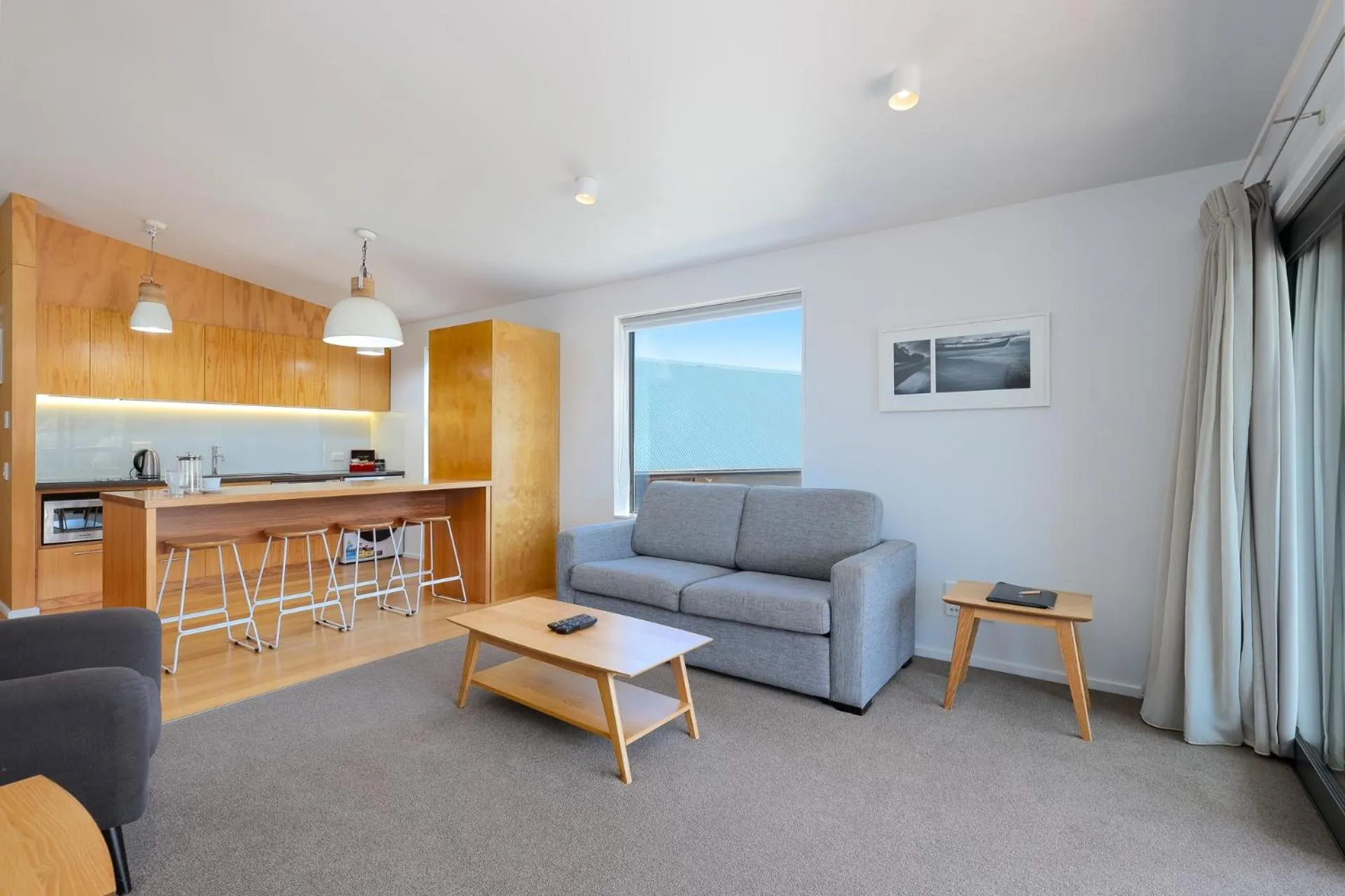 Kitchen or kitchenette in Kaiteriteri Recreation Reserve Apartments