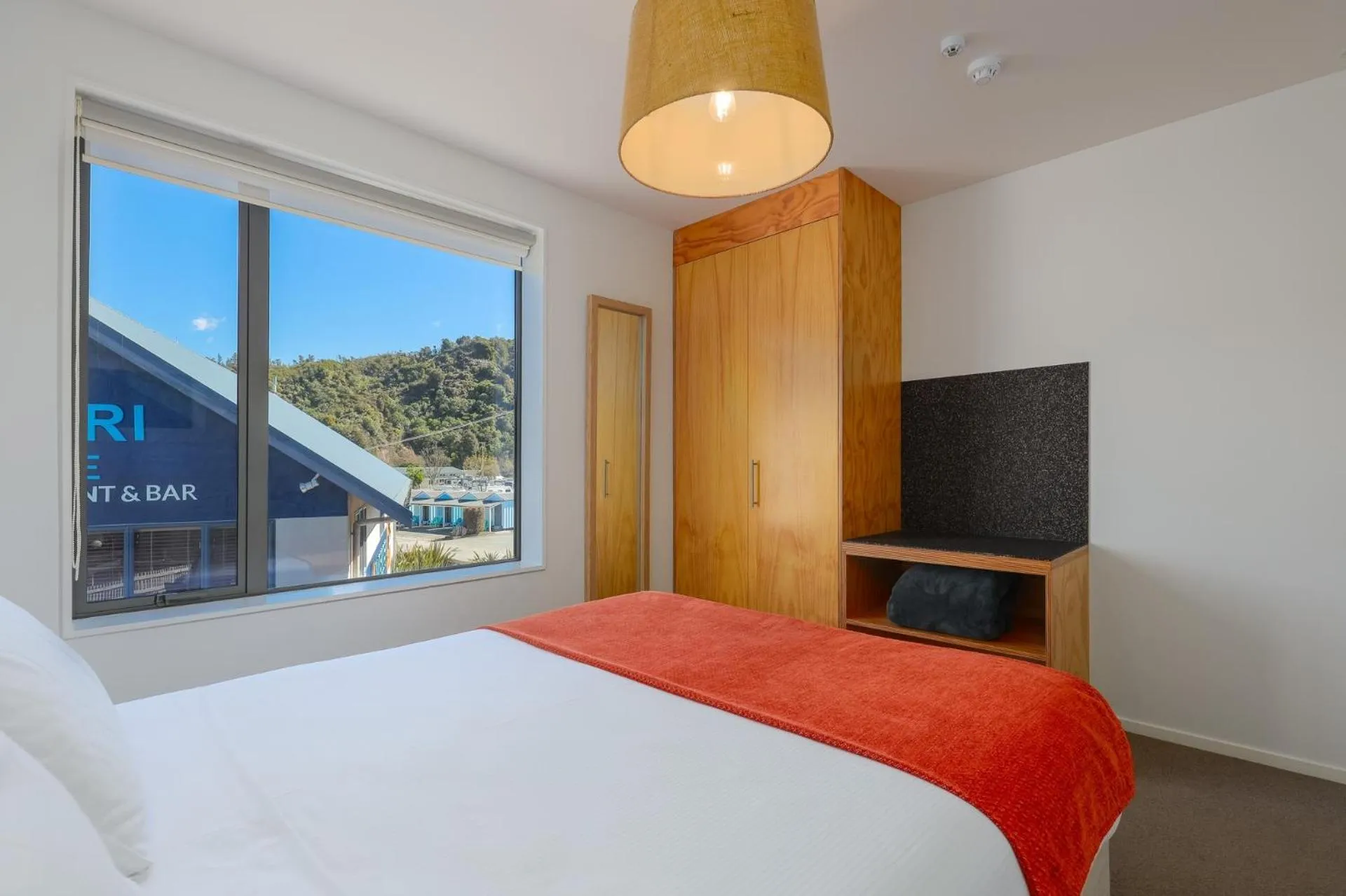 Bedroom, Bed in Kaiteriteri Recreation Reserve Apartments