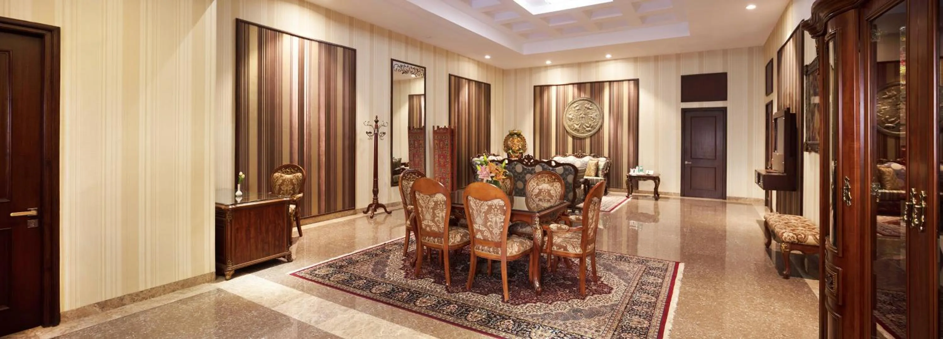 Seating area in Orchha Palace and Convention Centre