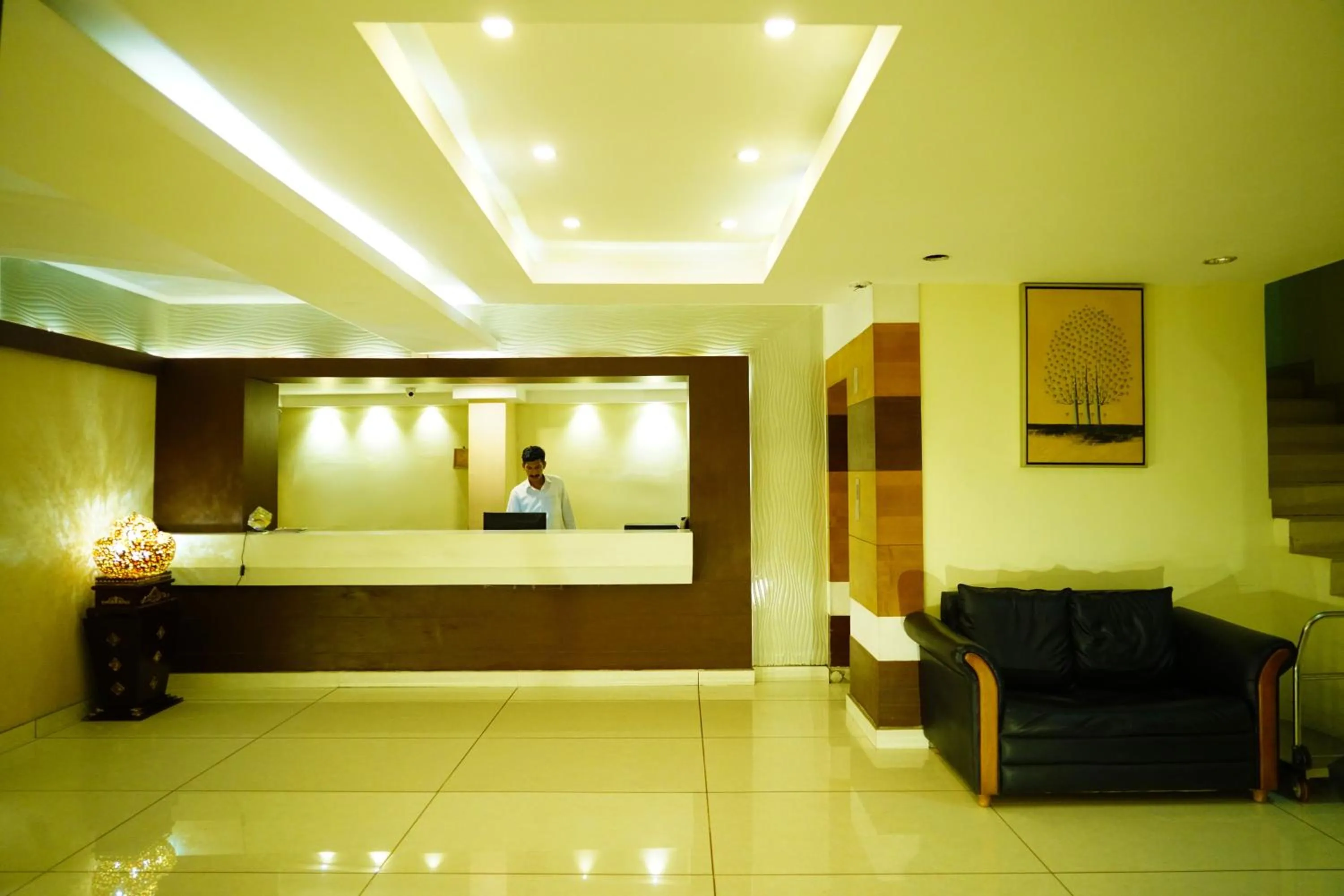 Lobby or reception, Bed in Green Park Residency