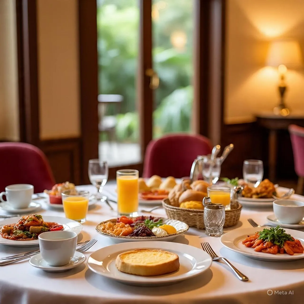 Breakfast in KSTDC Hotel Mayura Hoysala, Mysore