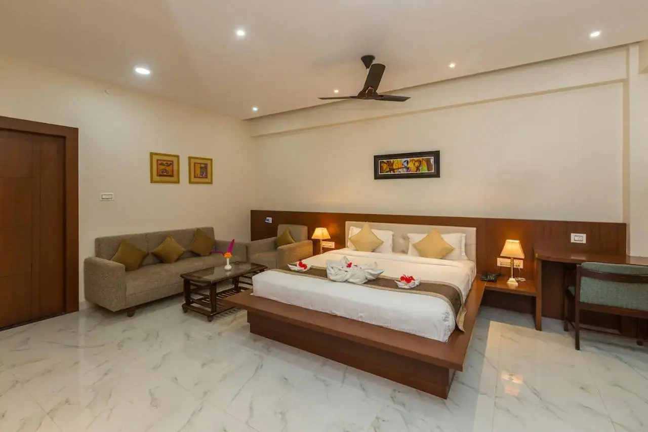 Bed in The G Mount Valley Resort, Kumbhalgarh Bed in The G Mount Valley Resort, Kumbhalgarh