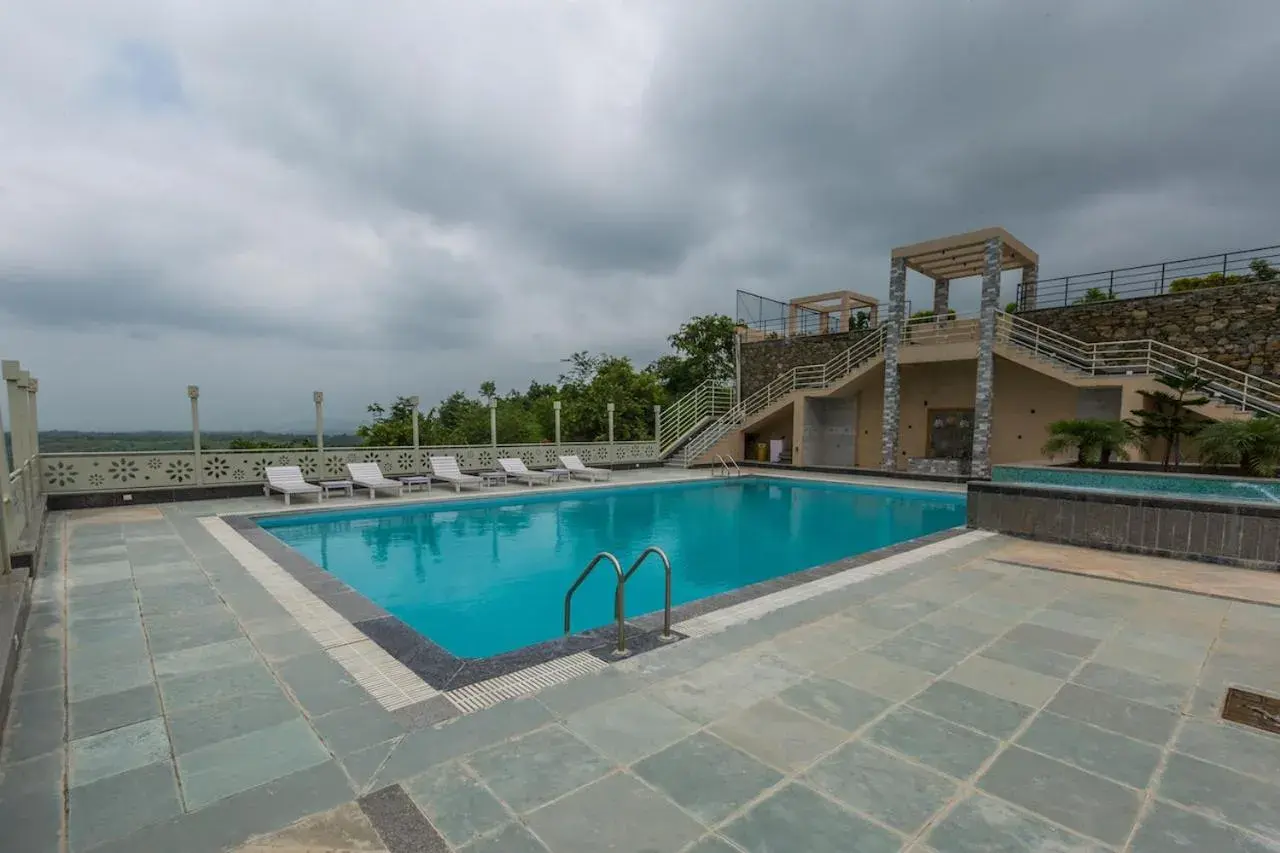 Swimming pool in The G Mount Valley Resort, Kumbhalgarh Swimming pool in The G Mount Valley Resort, Kumbhalgarh