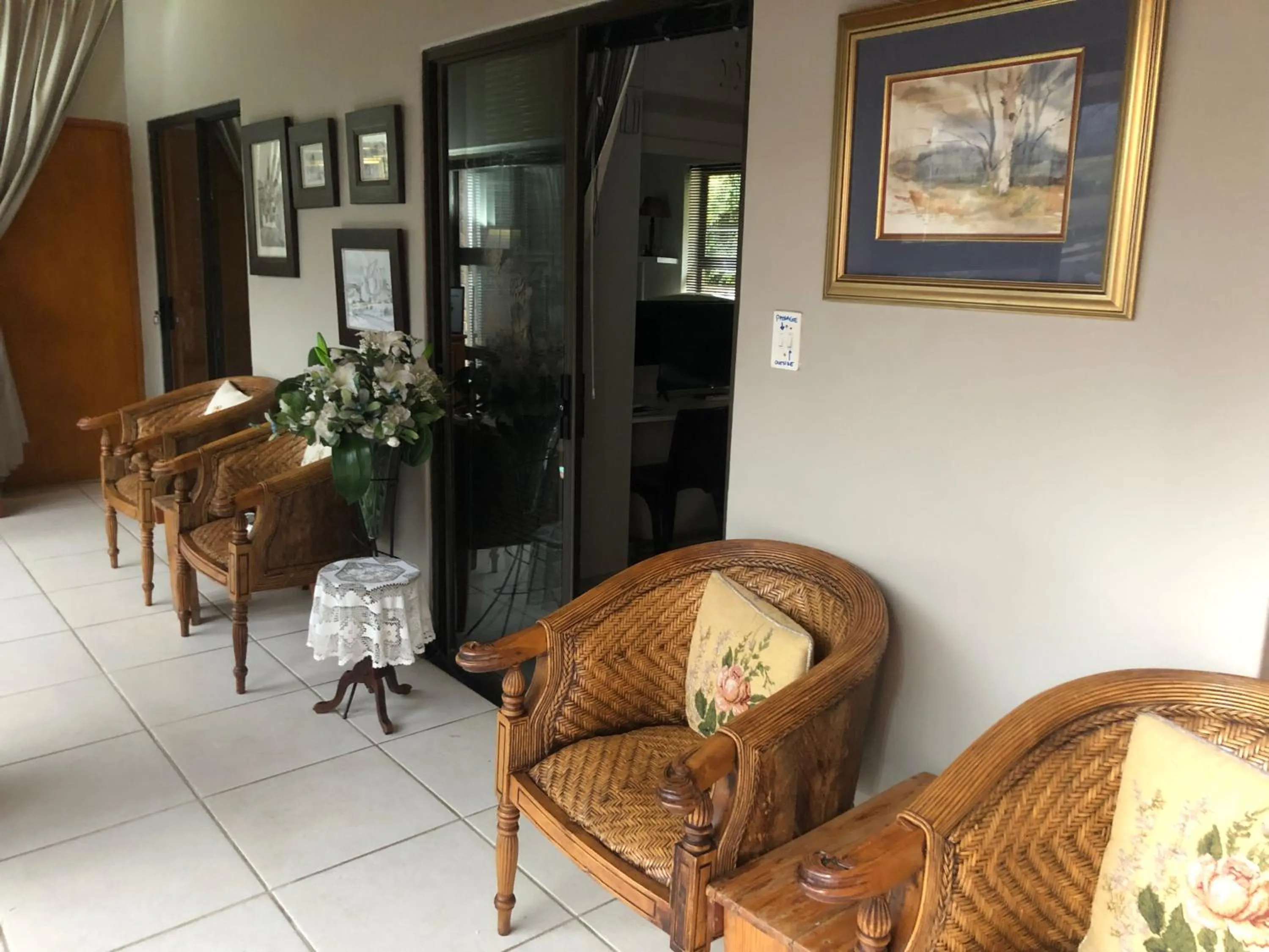 Seating area in Wellington Country House