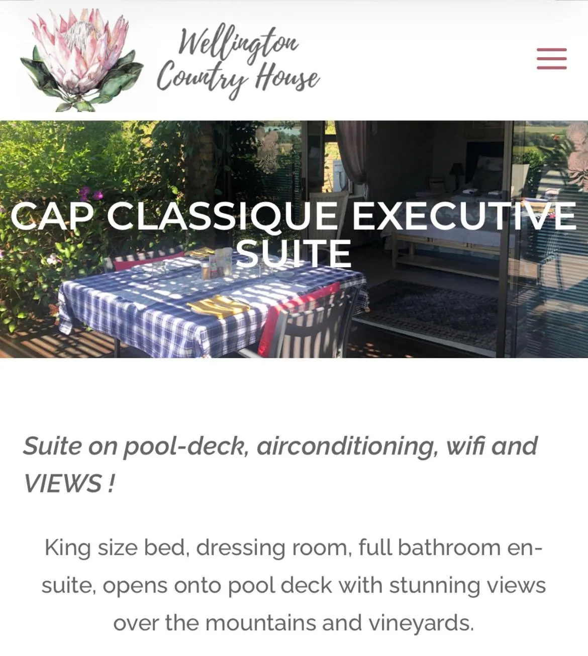 Patio in Wellington Country House