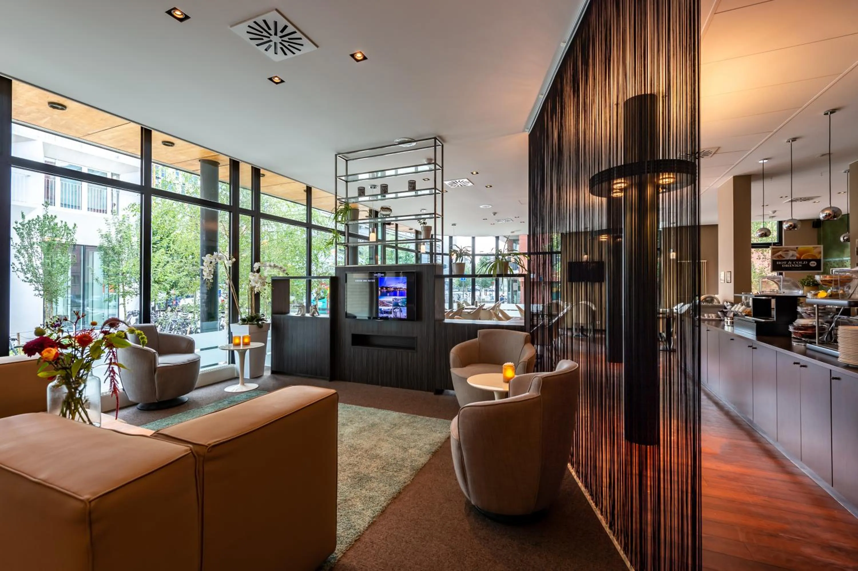 Lobby or reception in Hotel Docklands Antwerpen