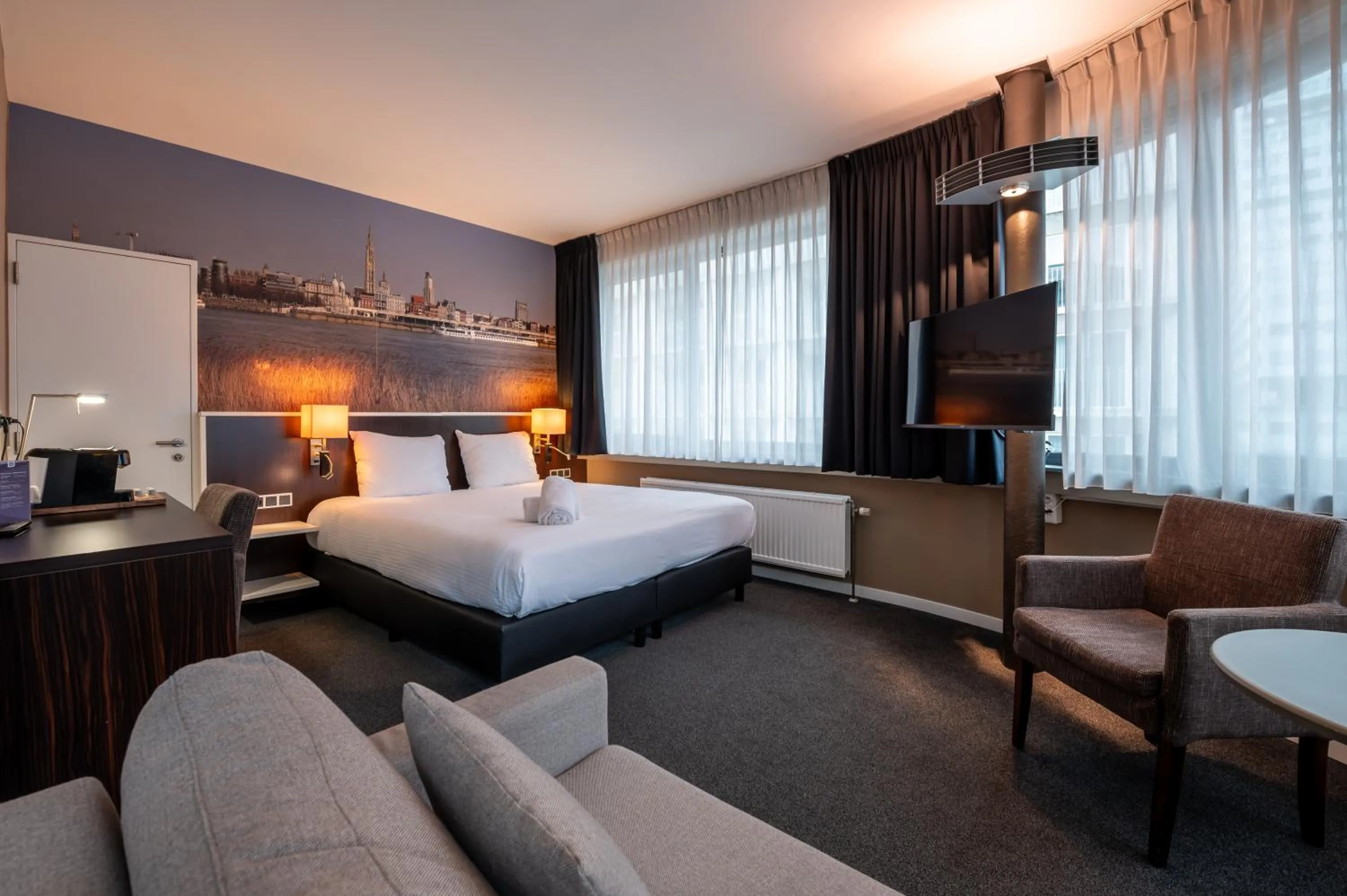 Bed in Hotel Docklands Antwerpen