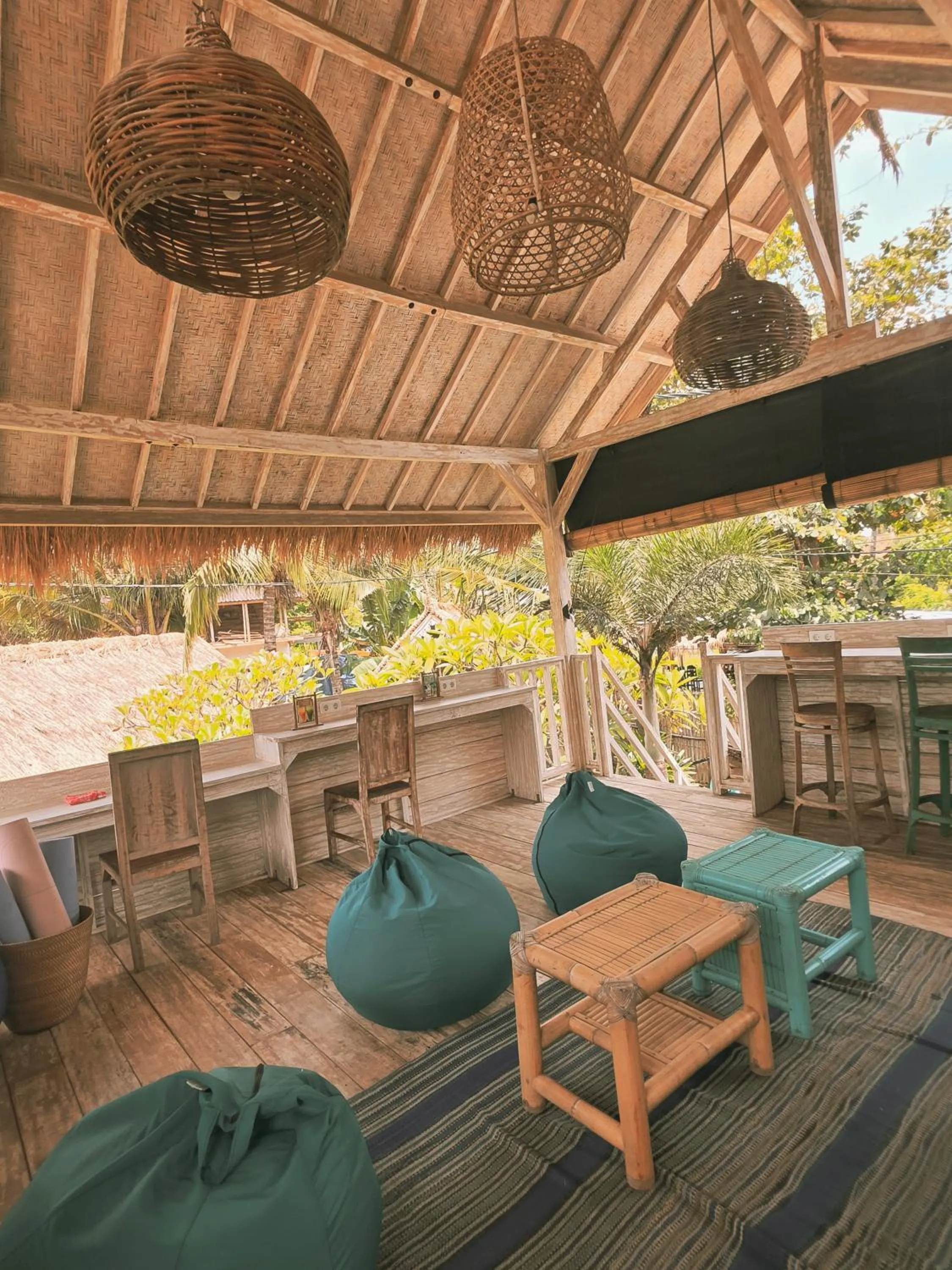 Seating area in Gili Matiki