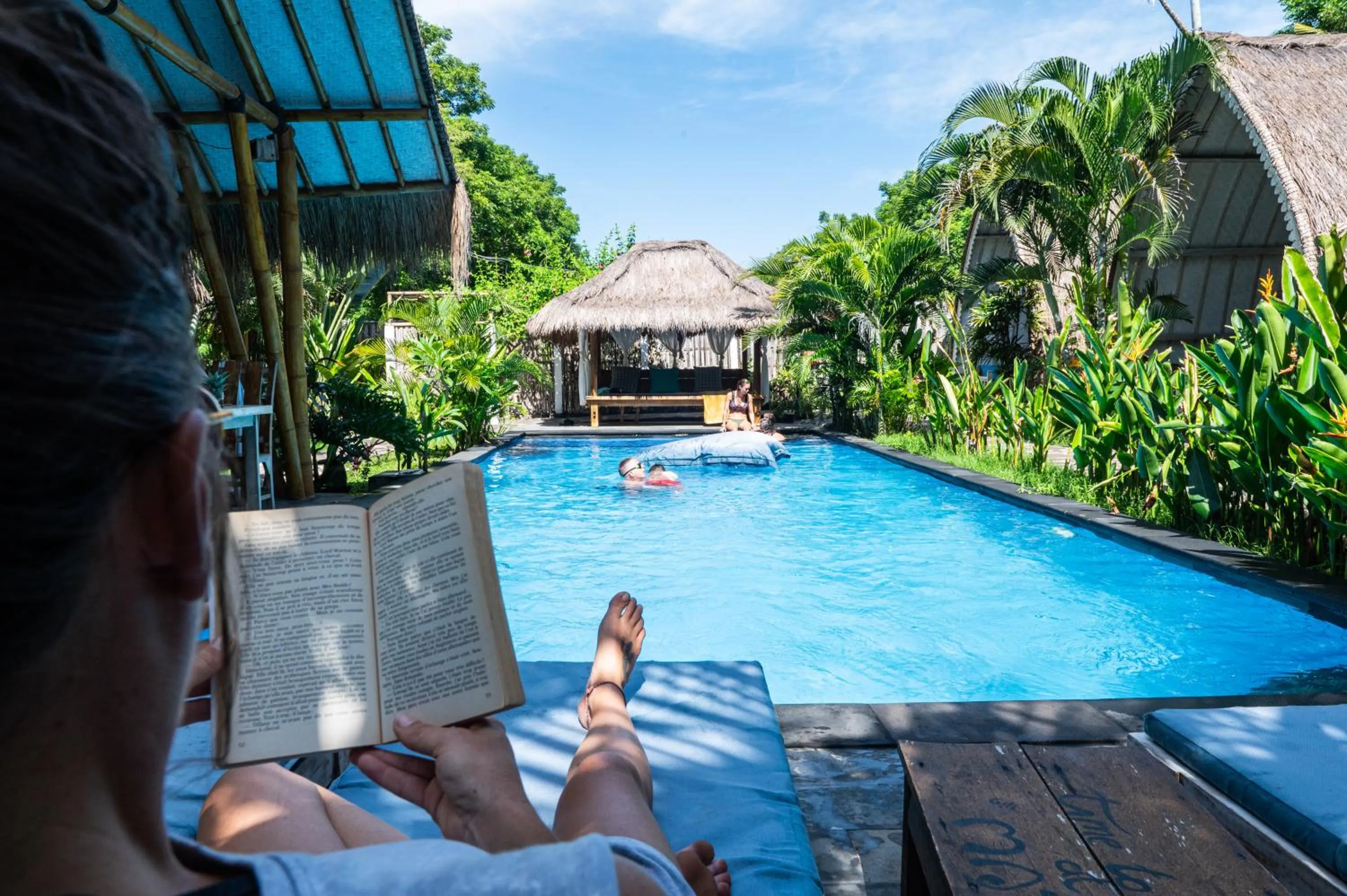 Pool view in Gili Matiki