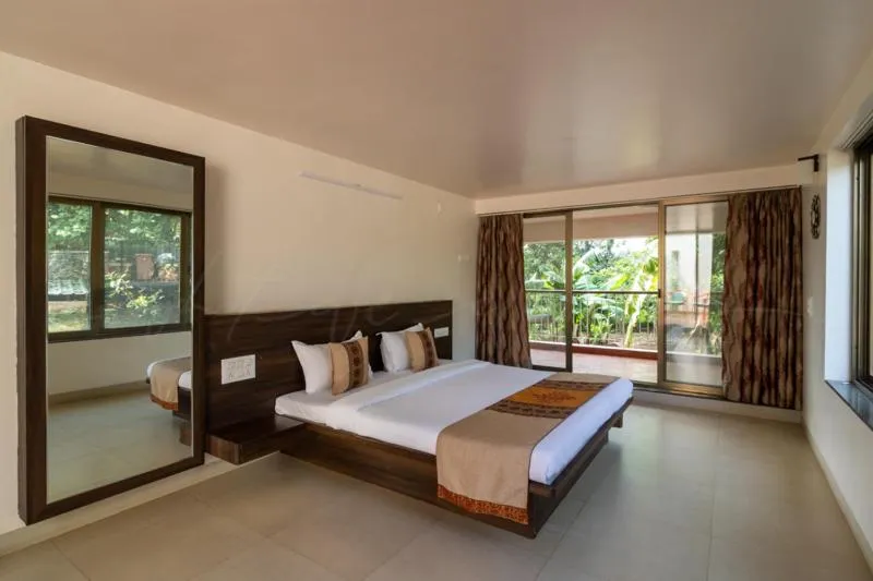 Bed in Grape County Eco Resort & Spa, Nashik