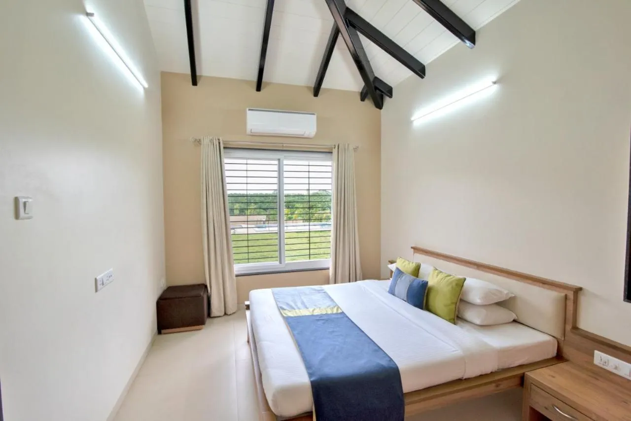 Bed in Grape County Eco Resort & Spa, Nashik