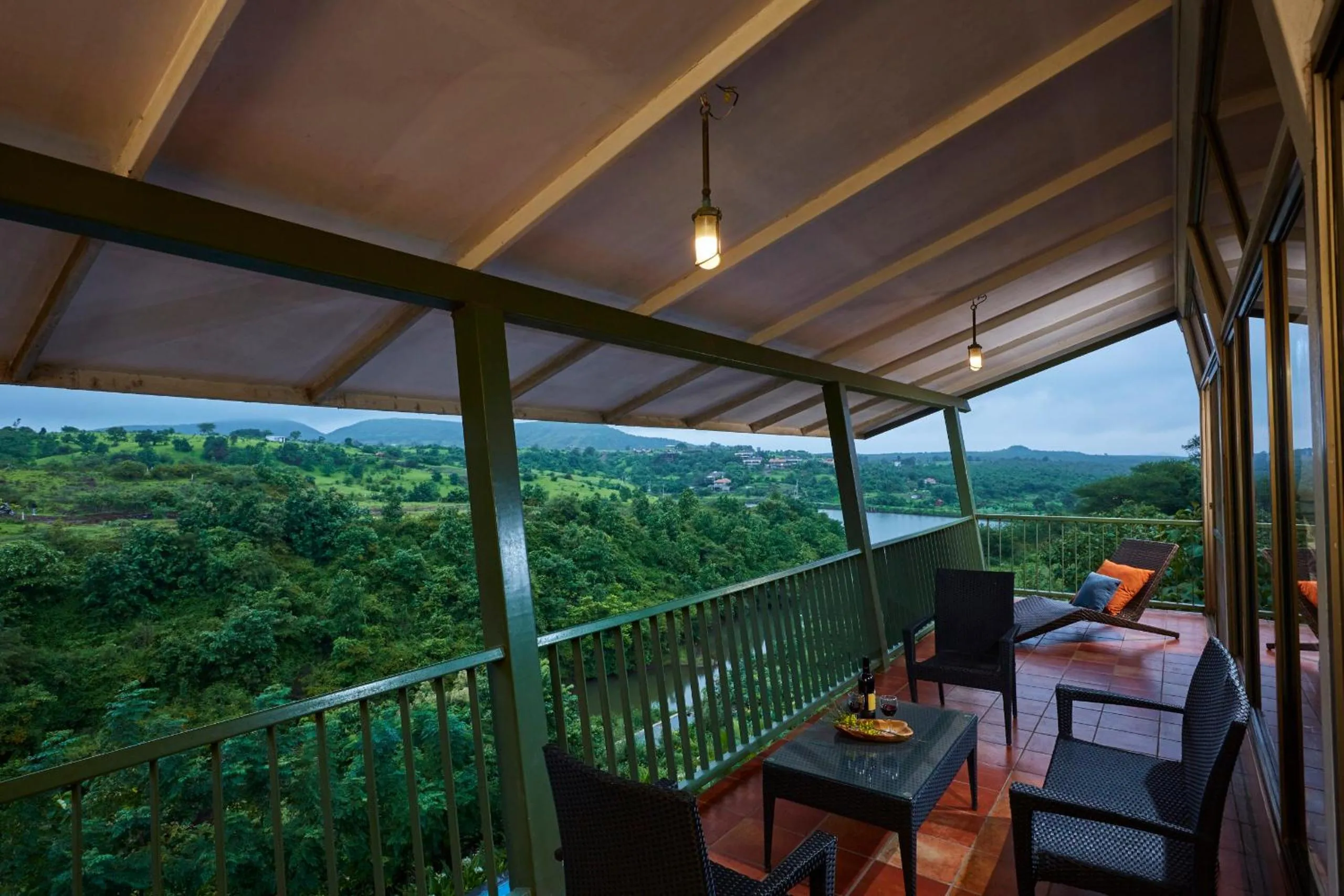 Balcony/Terrace in Grape County Eco Resort & Spa, Nashik