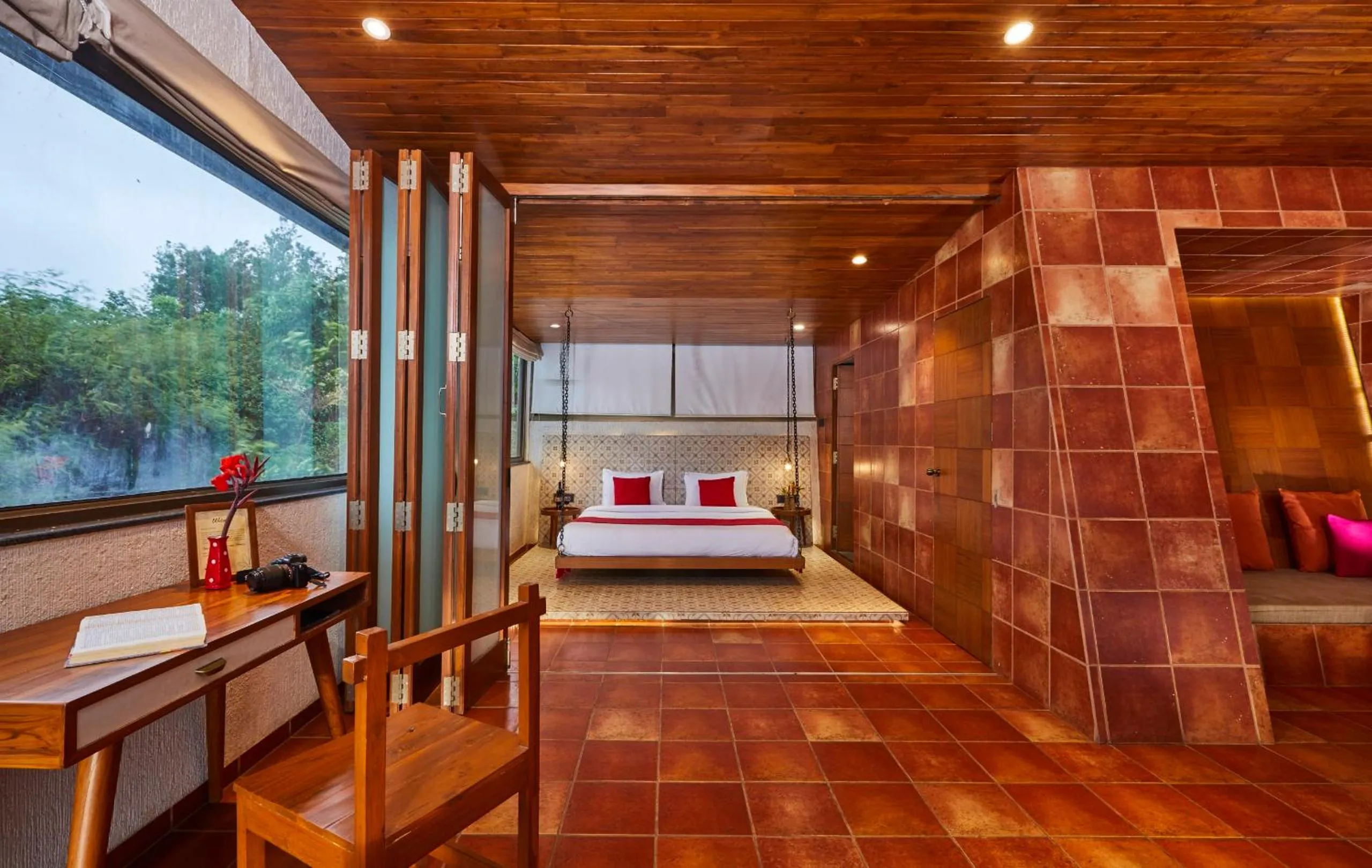 Bedroom, Bed in Grape County Eco Resort & Spa, Nashik