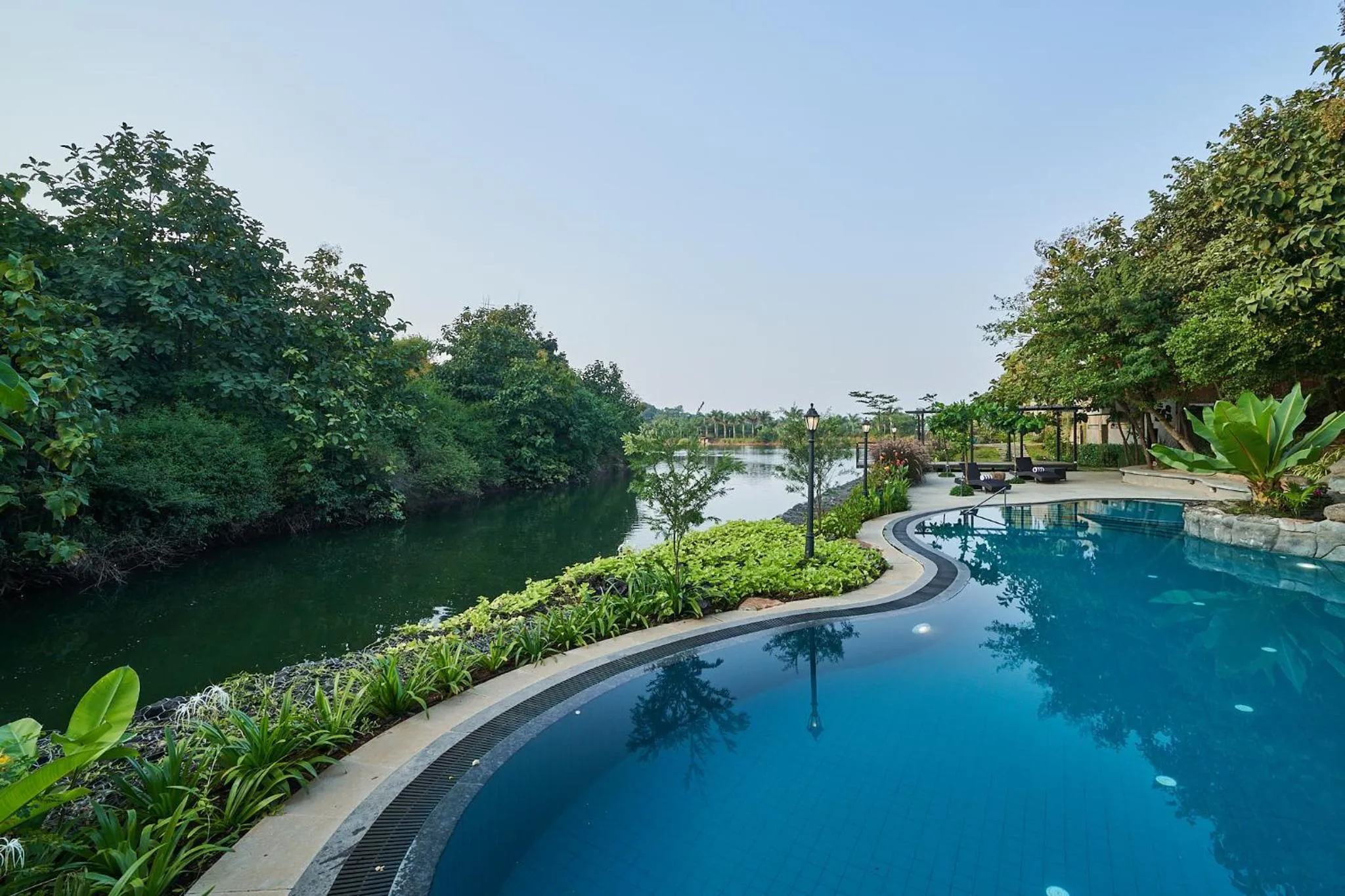 Swimming pool in Grape County Eco Resort & Spa, Nashik