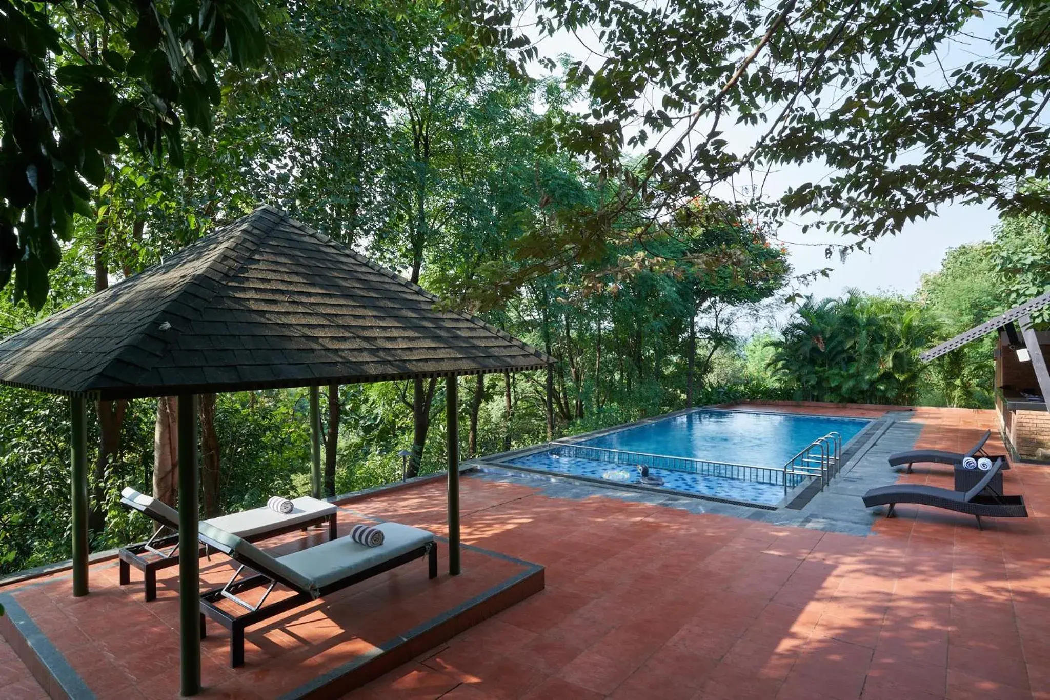Swimming pool in Grape County Eco Resort & Spa, Nashik Swimming pool in Grape County Eco Resort & Spa, Nashik