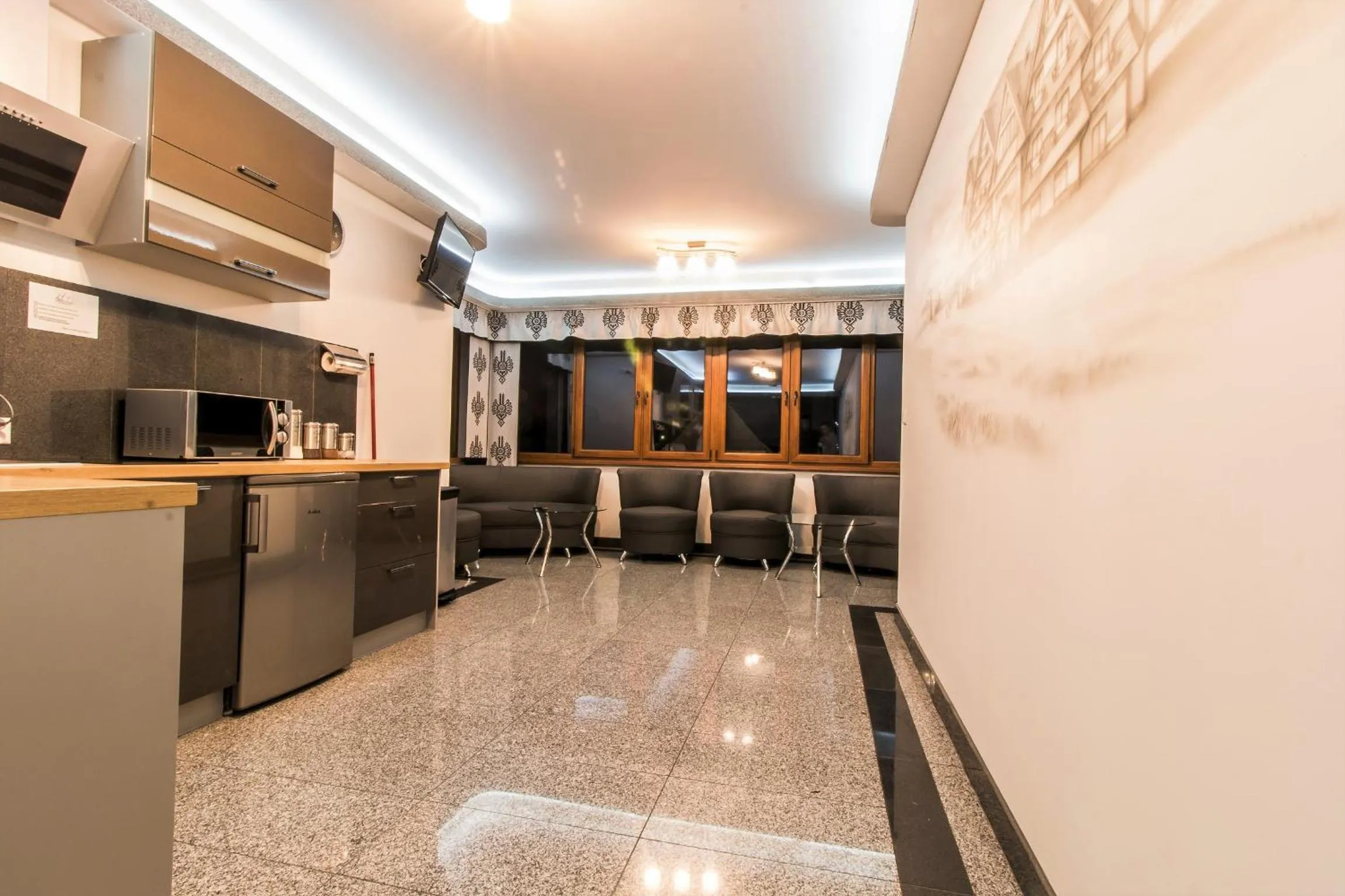 Communal kitchen in Dom Wczasowy Na Szczycie