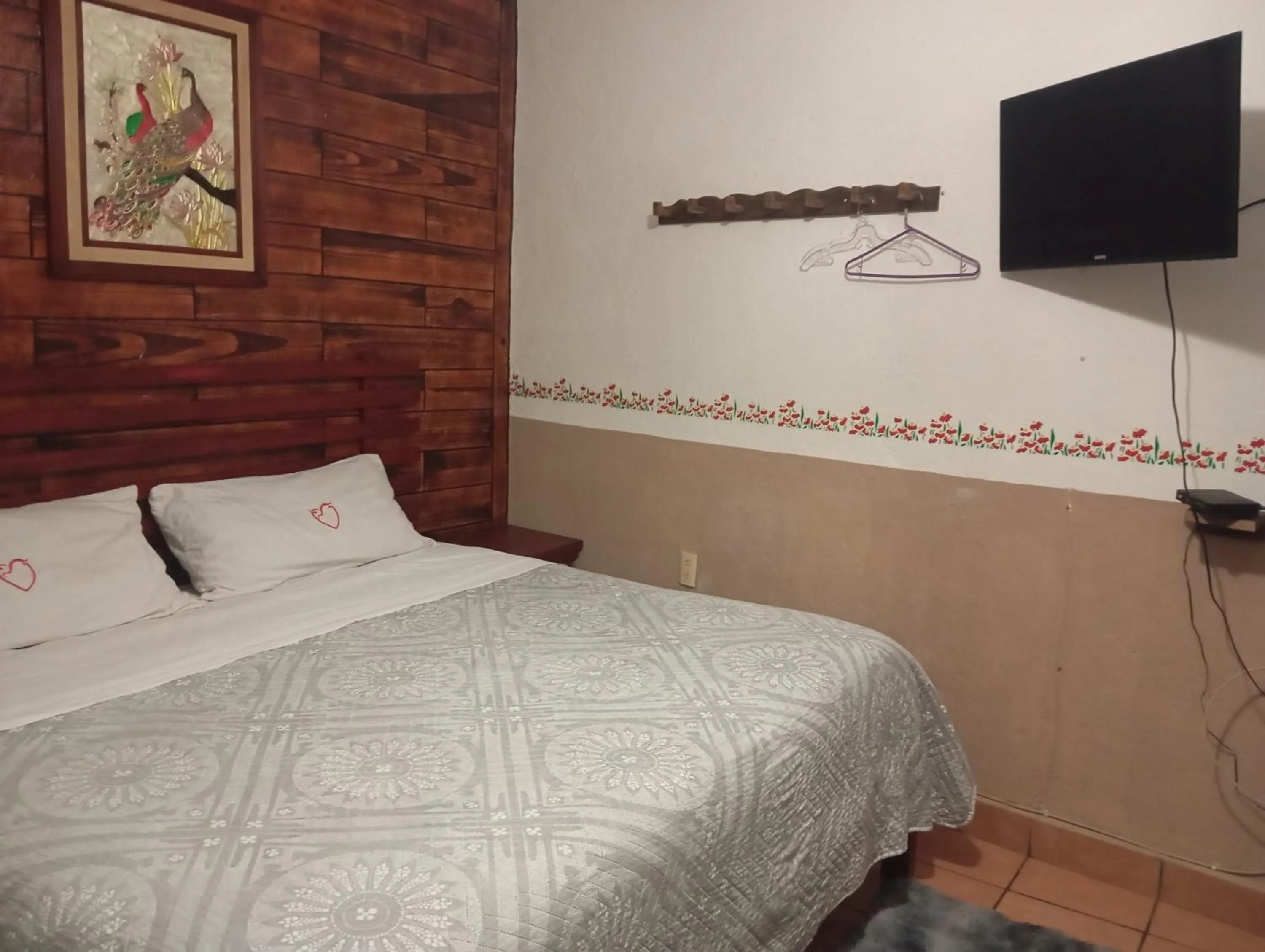 Bed in Hospedaje San Antonio Tepoztlán.