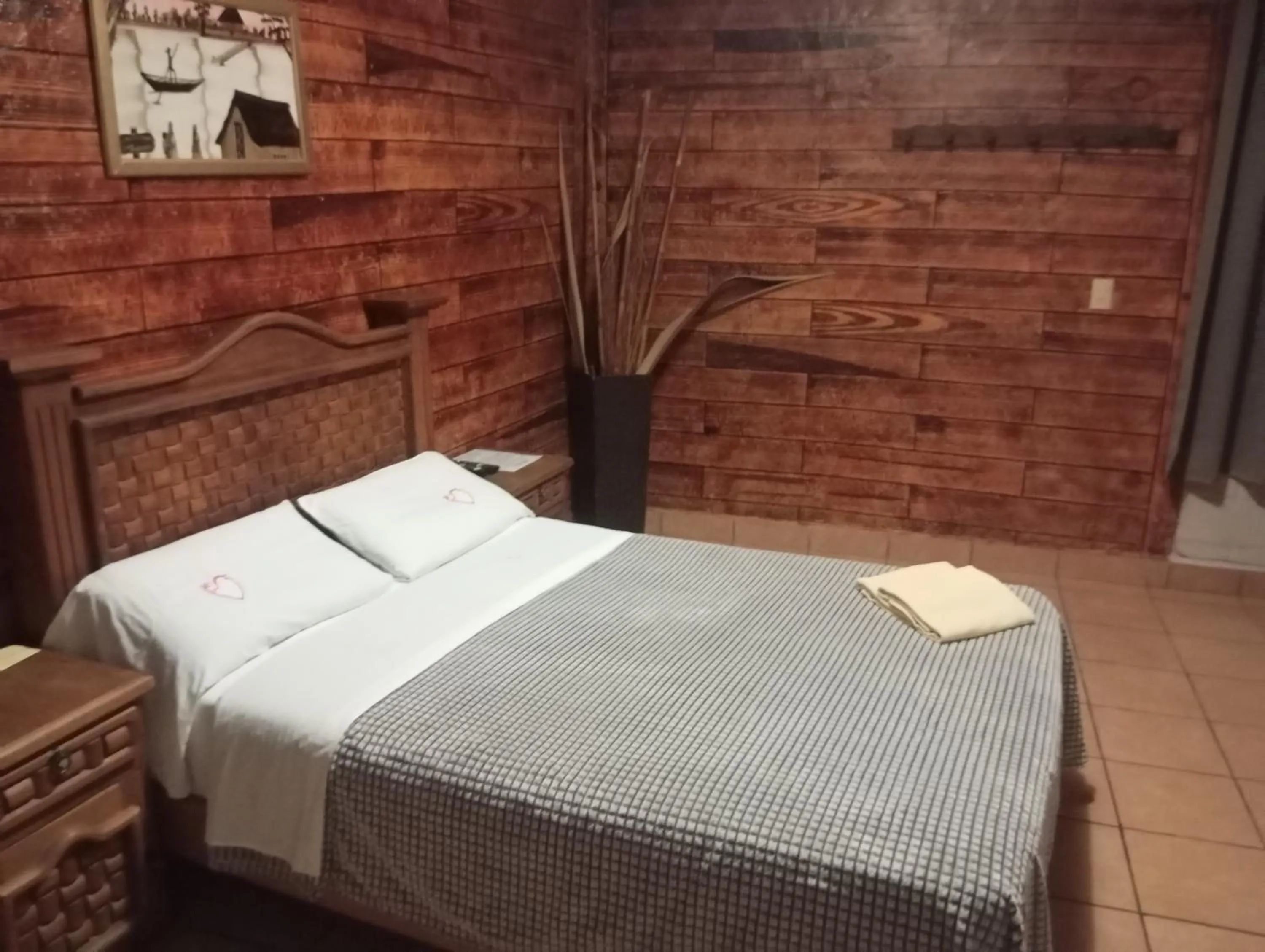 Bed in Hospedaje San Antonio Tepoztlán.