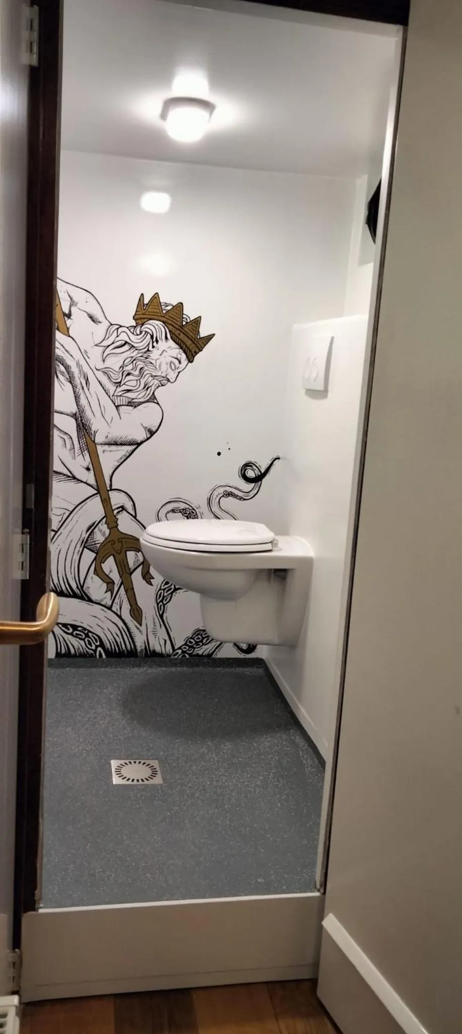 Bathroom, Bed in The Cabin @ MPS Noorderzon