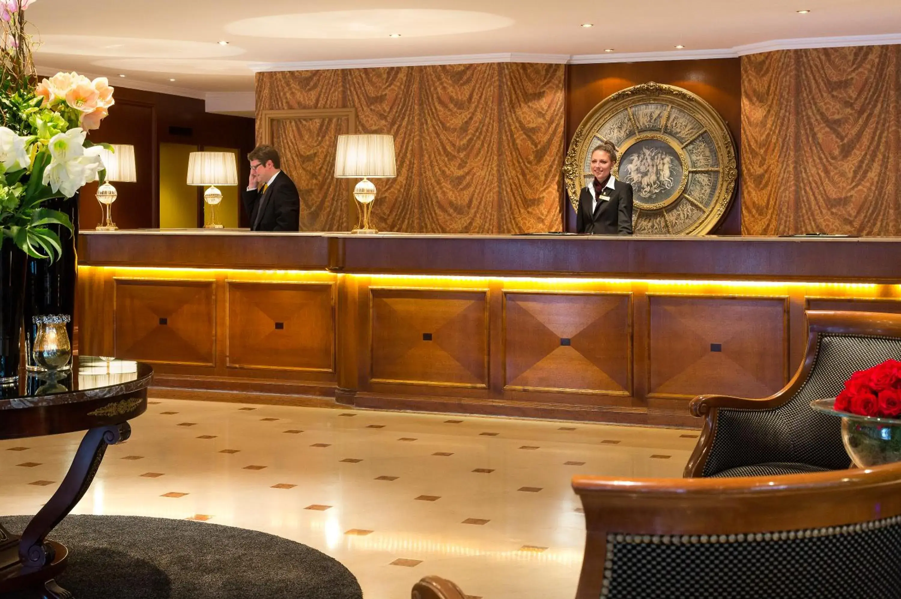 Lobby or reception in Warwick Grand-Place Brussels Lobby or reception in Warwick Grand-Place Brussels