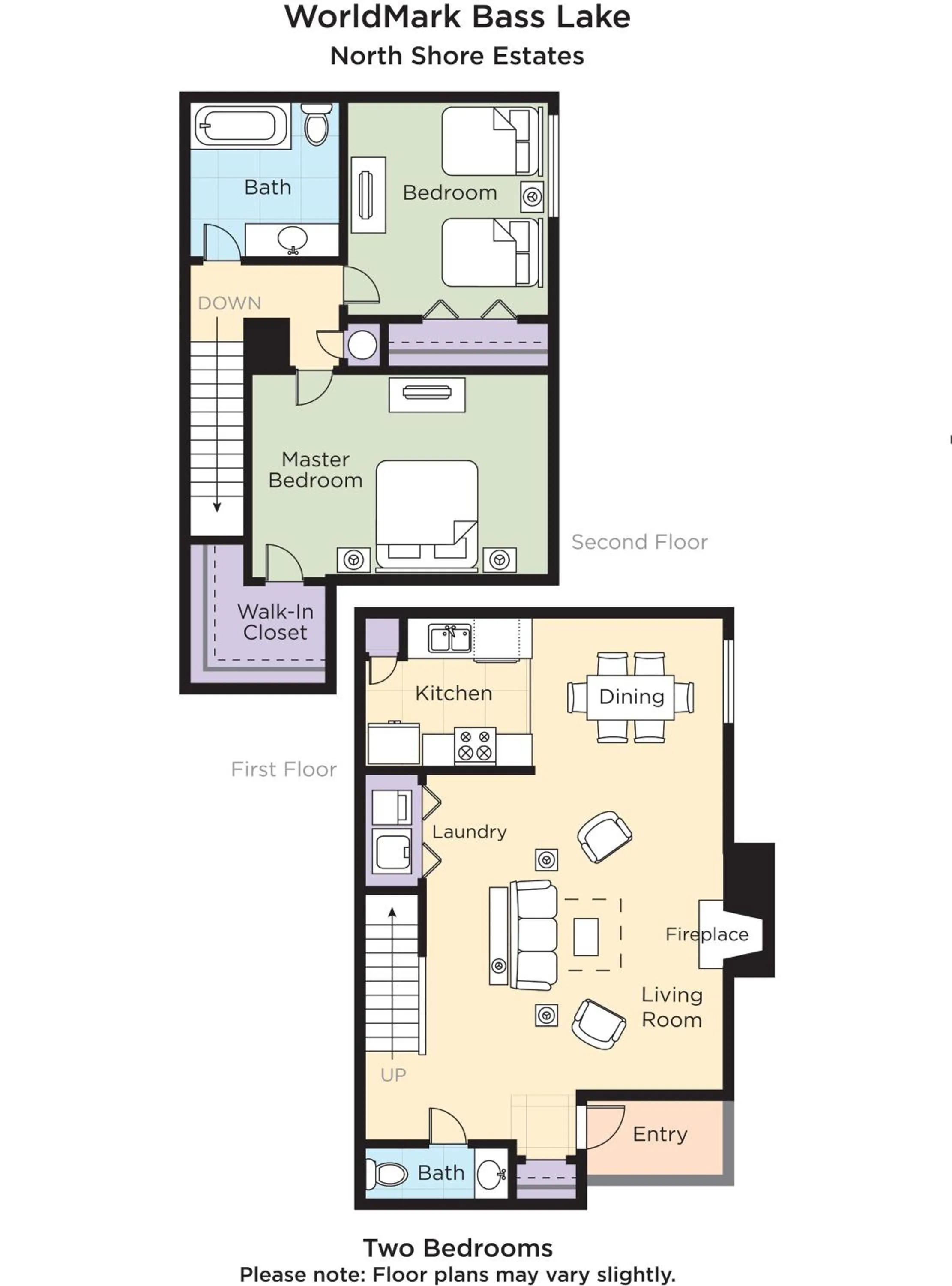 Floor plan in WorldMark Bass Lake