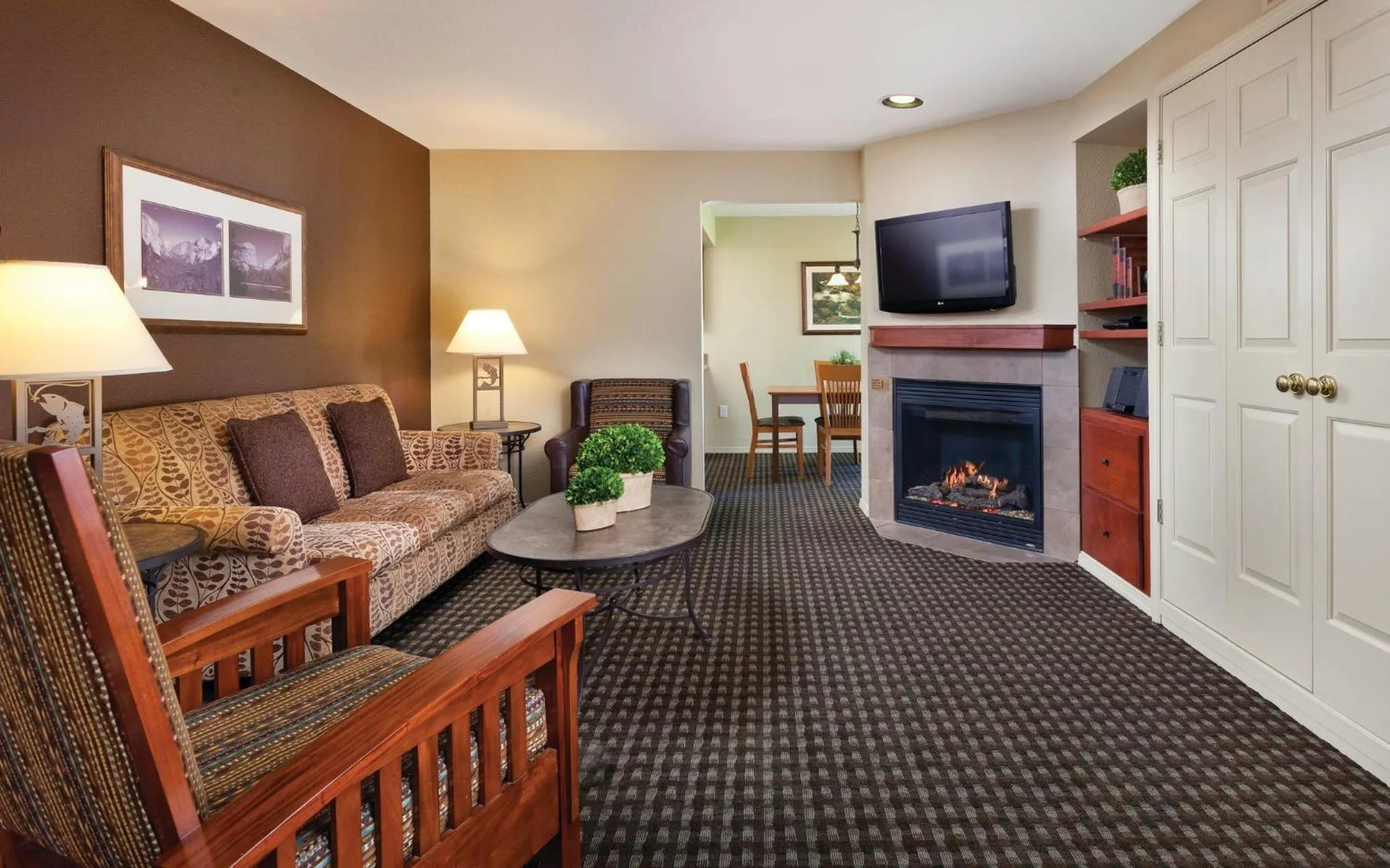 Living room in WorldMark Bass Lake