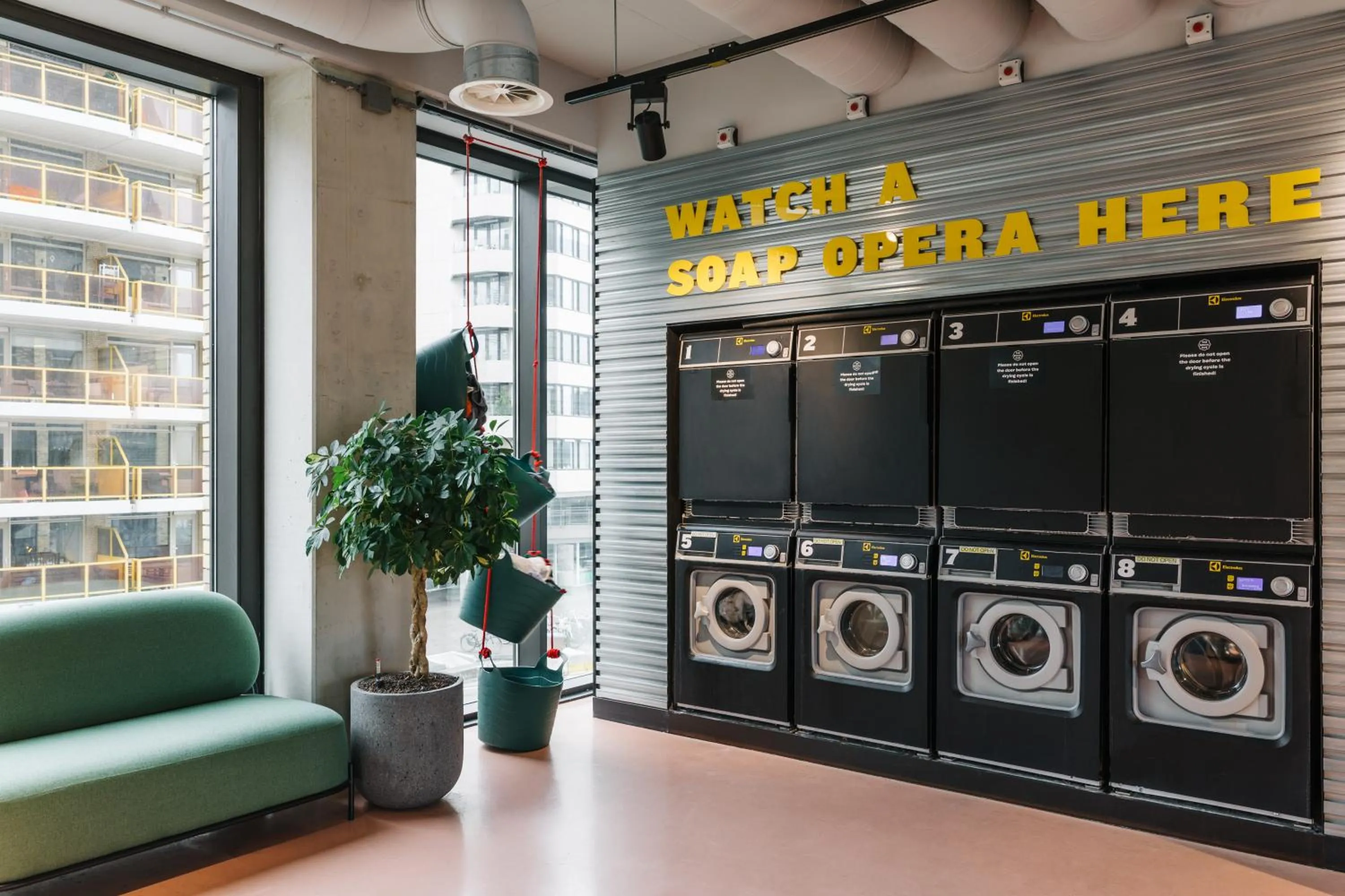 laundry in The Social Hub Eindhoven