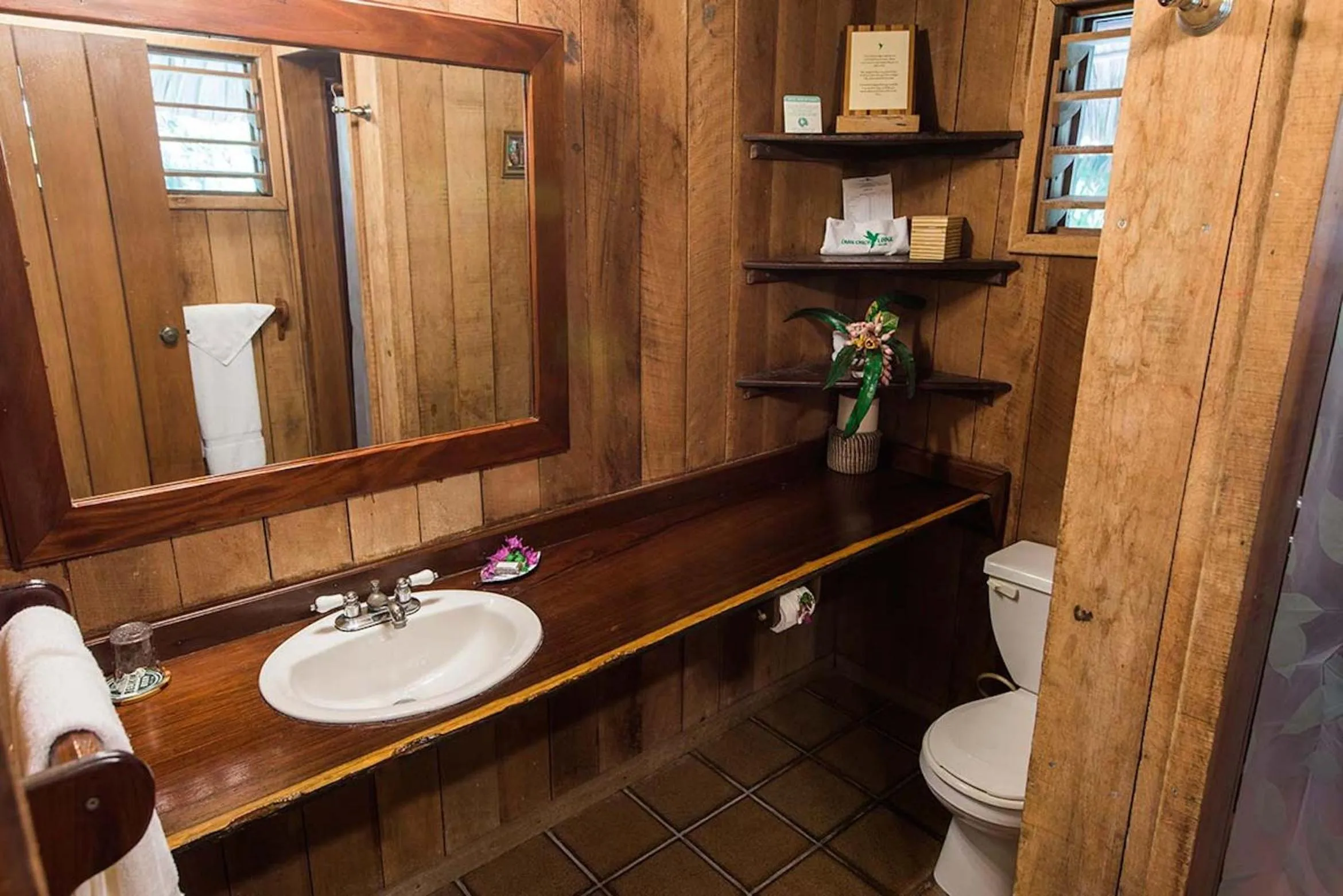 Bathroom in Chan Chich Lodge