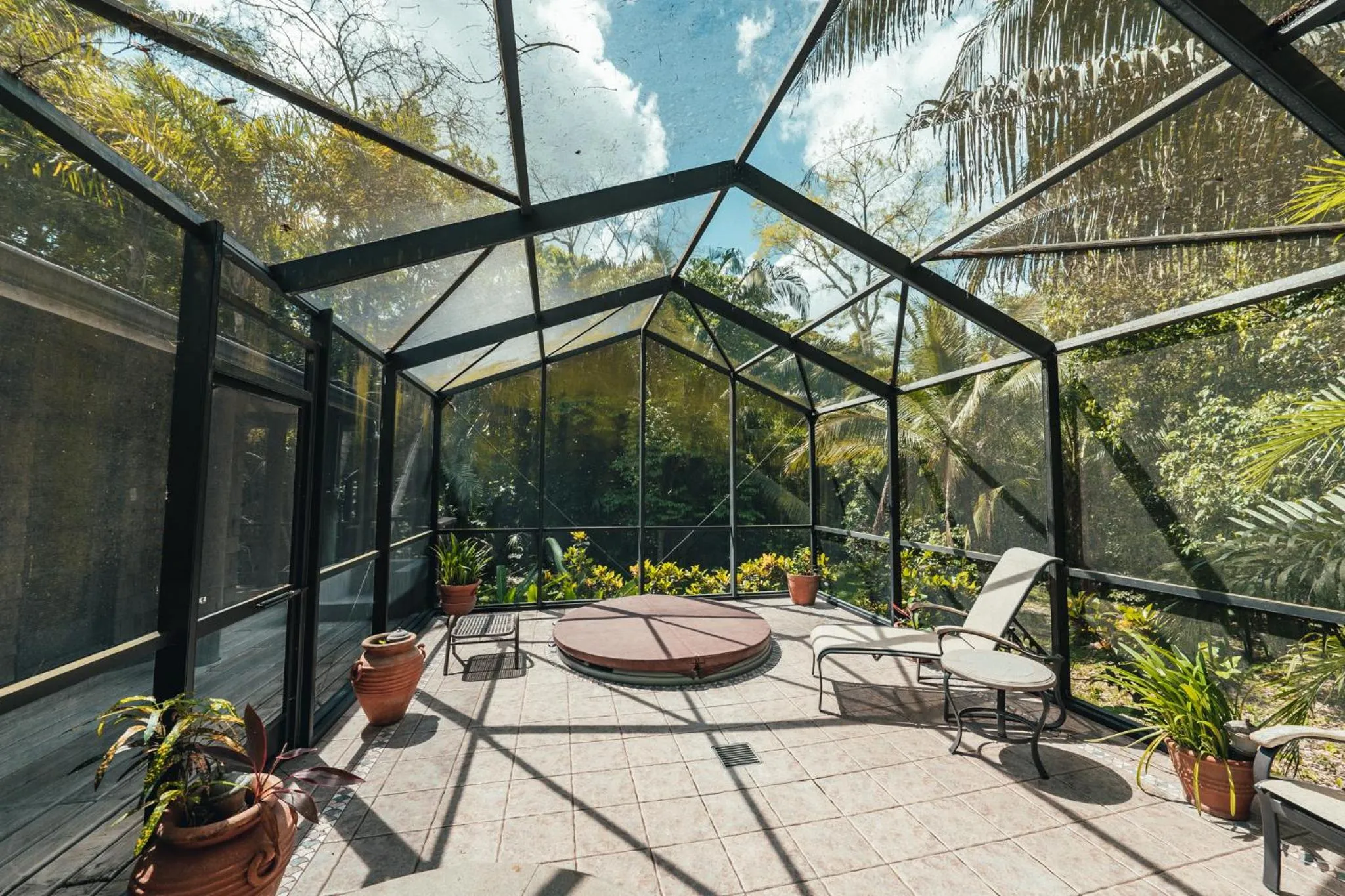 Hot Tub in Chan Chich Lodge