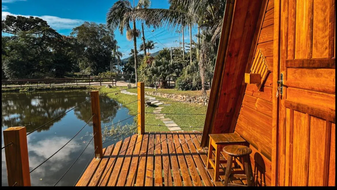 Lake view in Pousada Nosso Bosque