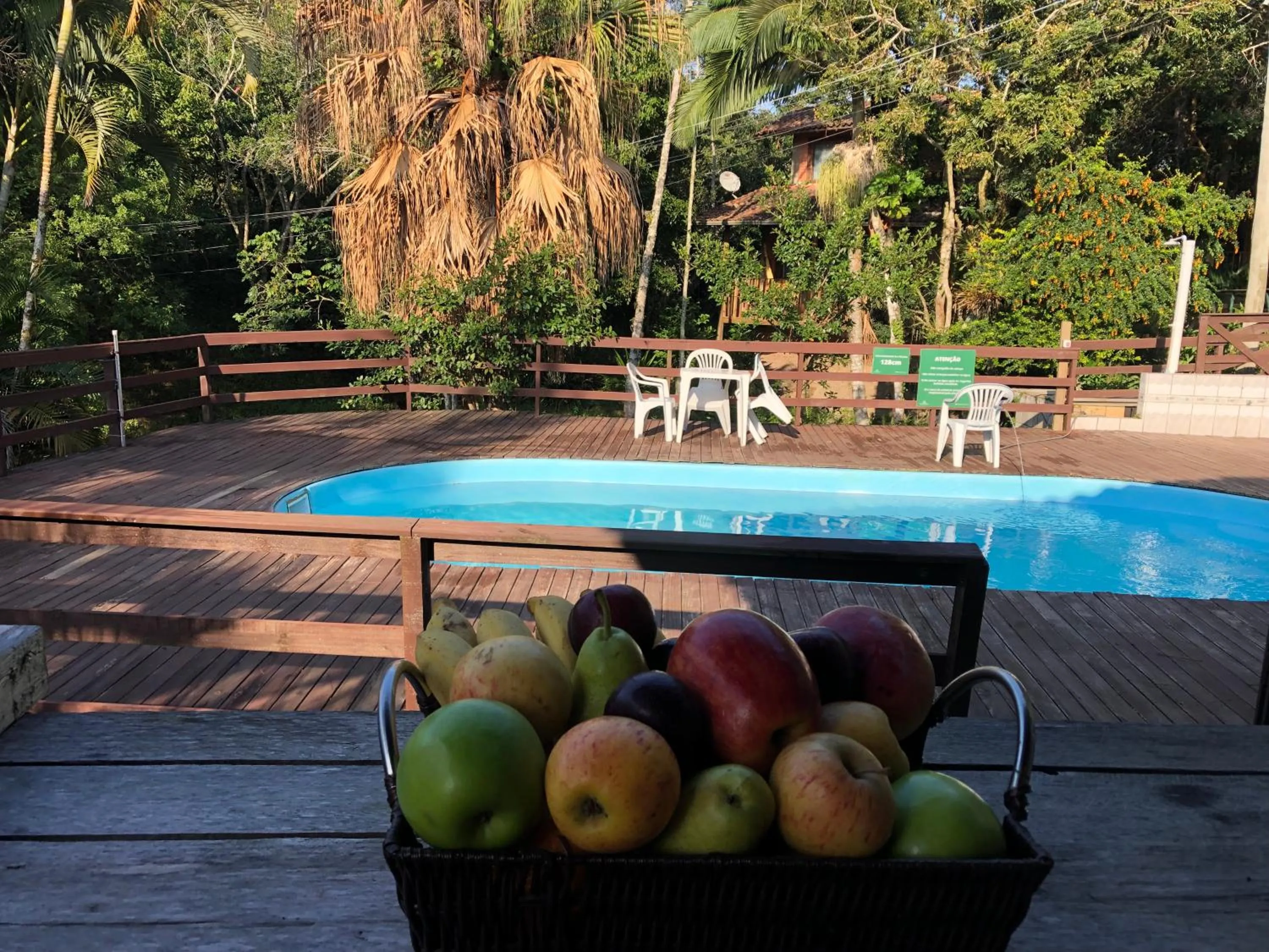 Swimming pool in Pousada Nosso Bosque